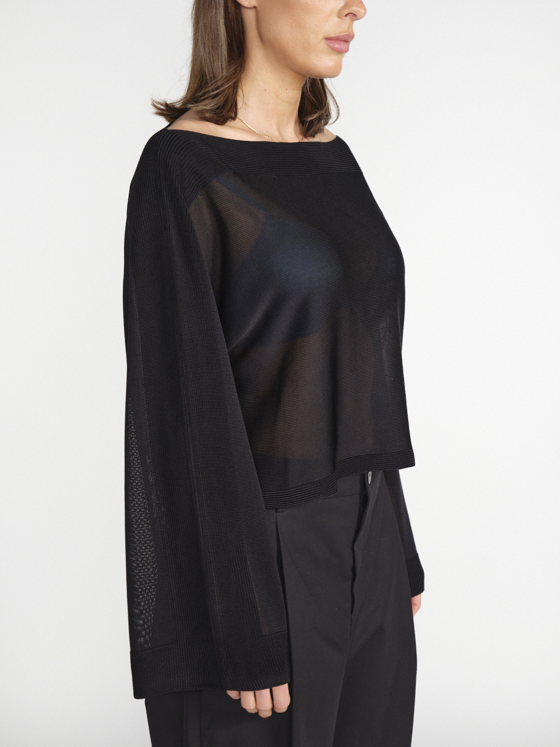 Bat – Lightly permeable sweater  black 34