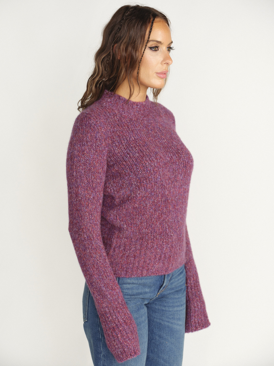 Antonia Zander Merina - Colored cashmere and silk sweater red S
