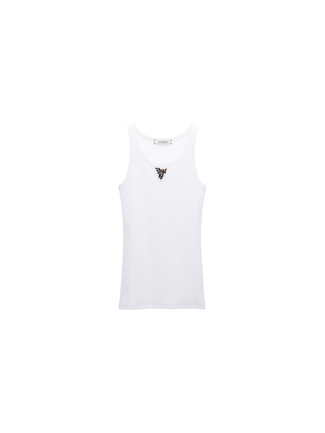 Dorothee Schumacher Shades of Color -  Rippenstrick-Top weiß XS