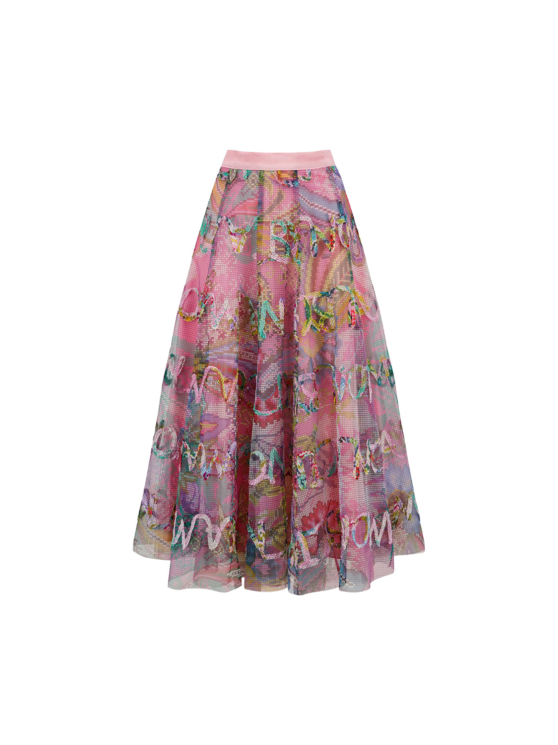 Maison Common Maxirock aus Tüll    rose 34