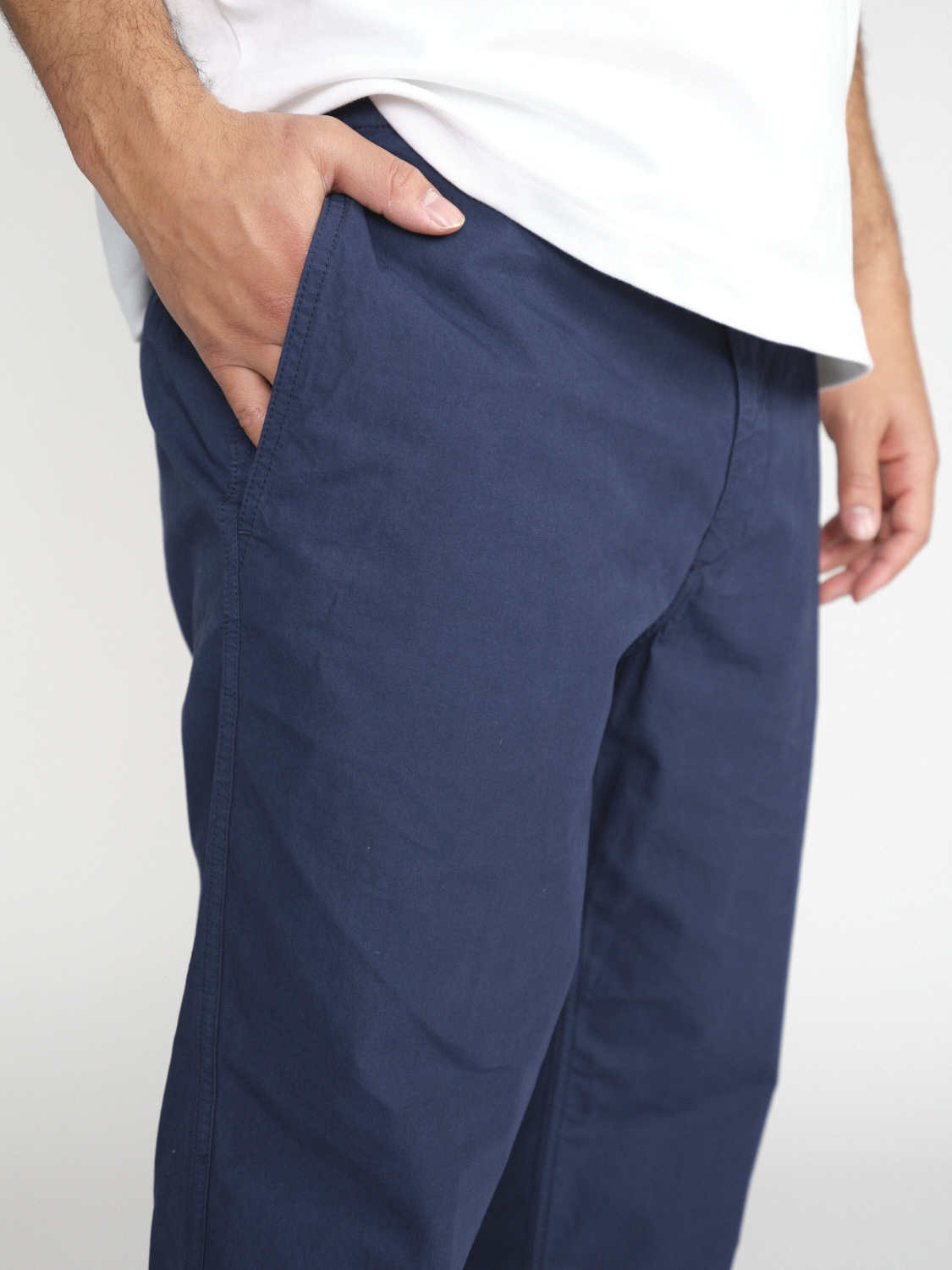 Dondup Pantaloni in cotone stile cinese   marine 34
