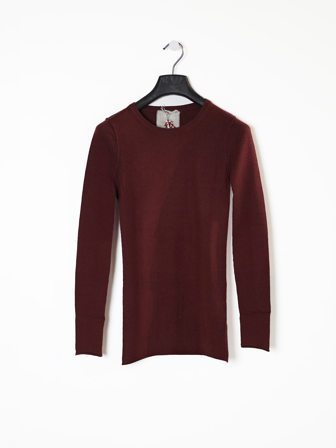Long-sleeved shirt in cotton-cashmere blend