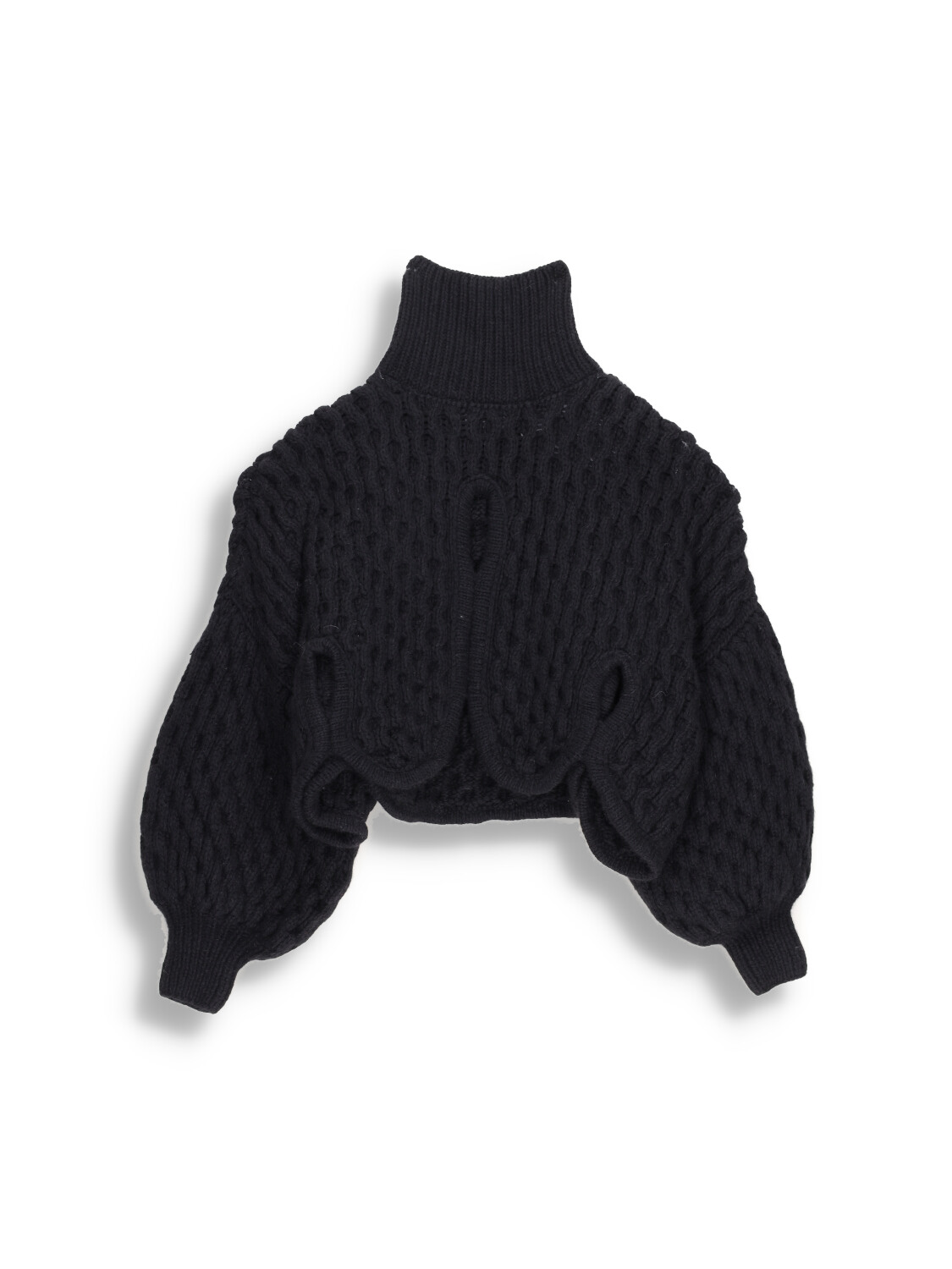 Letanne Oversized cashmere turtleneck sweater black One Size
