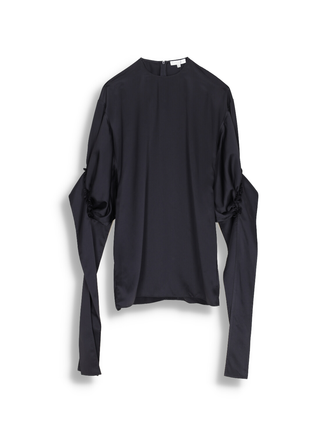 Tab Sleeve Dress - Dress with balloon sleeves and loop details