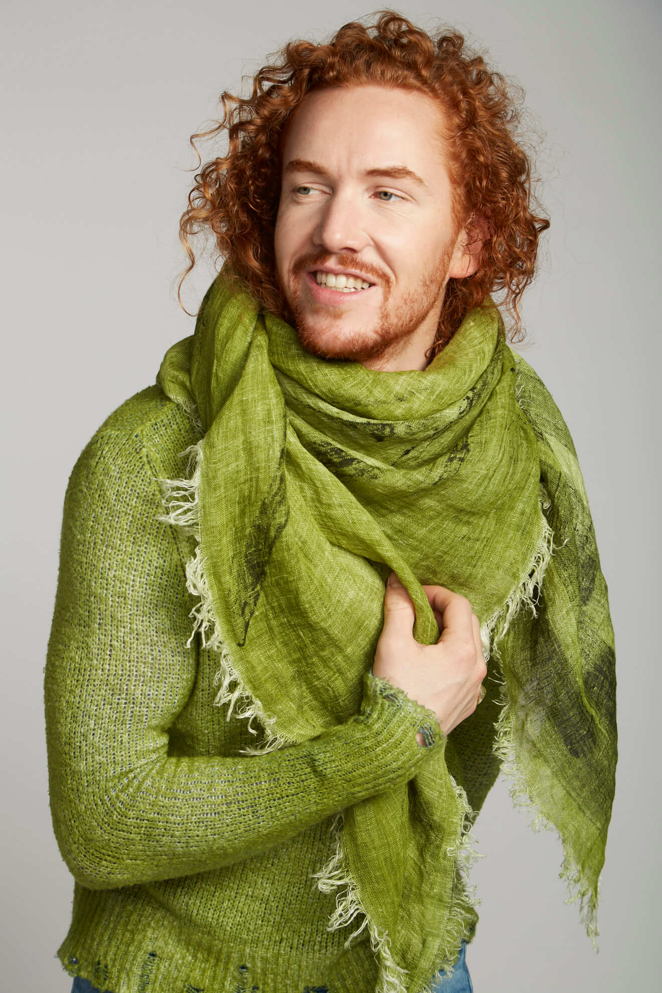avant toi scarf green front