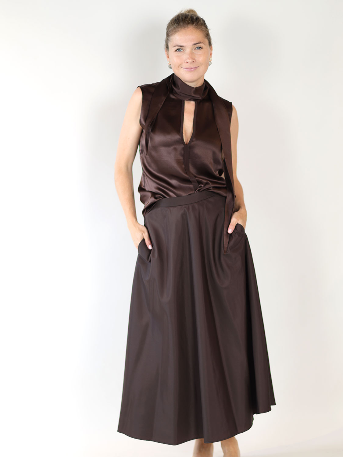 Dorothee Schumacher Sense of Shine - Bluse  braun 34