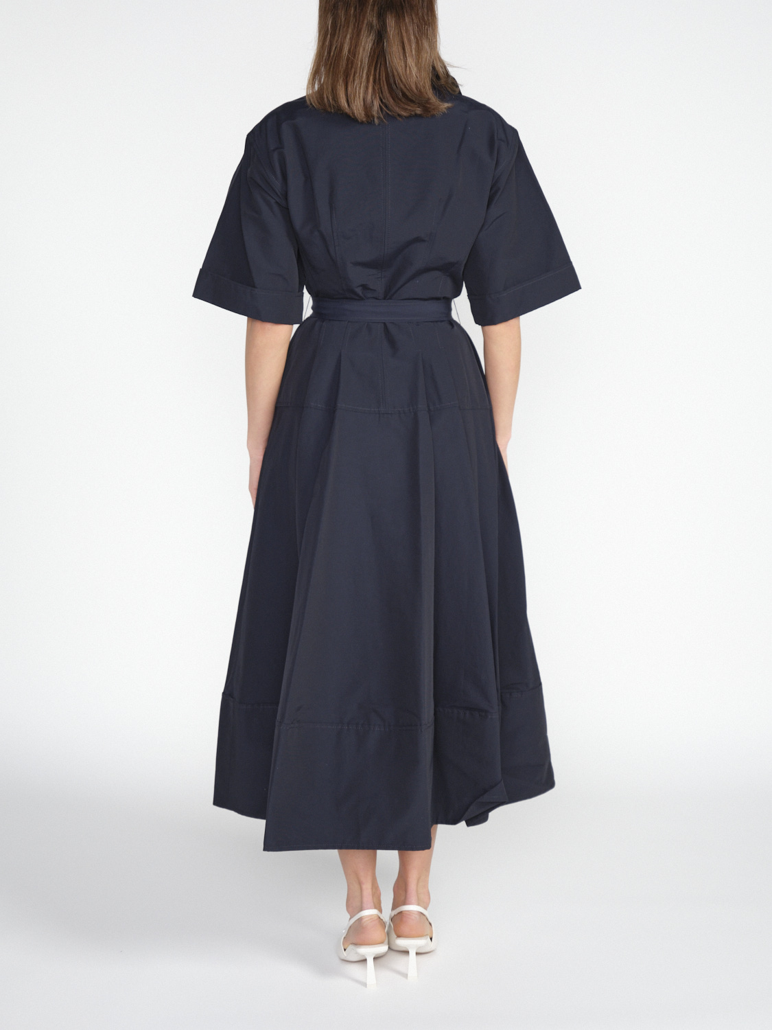 Simkhai Denna – Midikleid mit Taillengürtel 36 blau Simkhai Denna – Midikleid mit Taillengürtel 36 blau