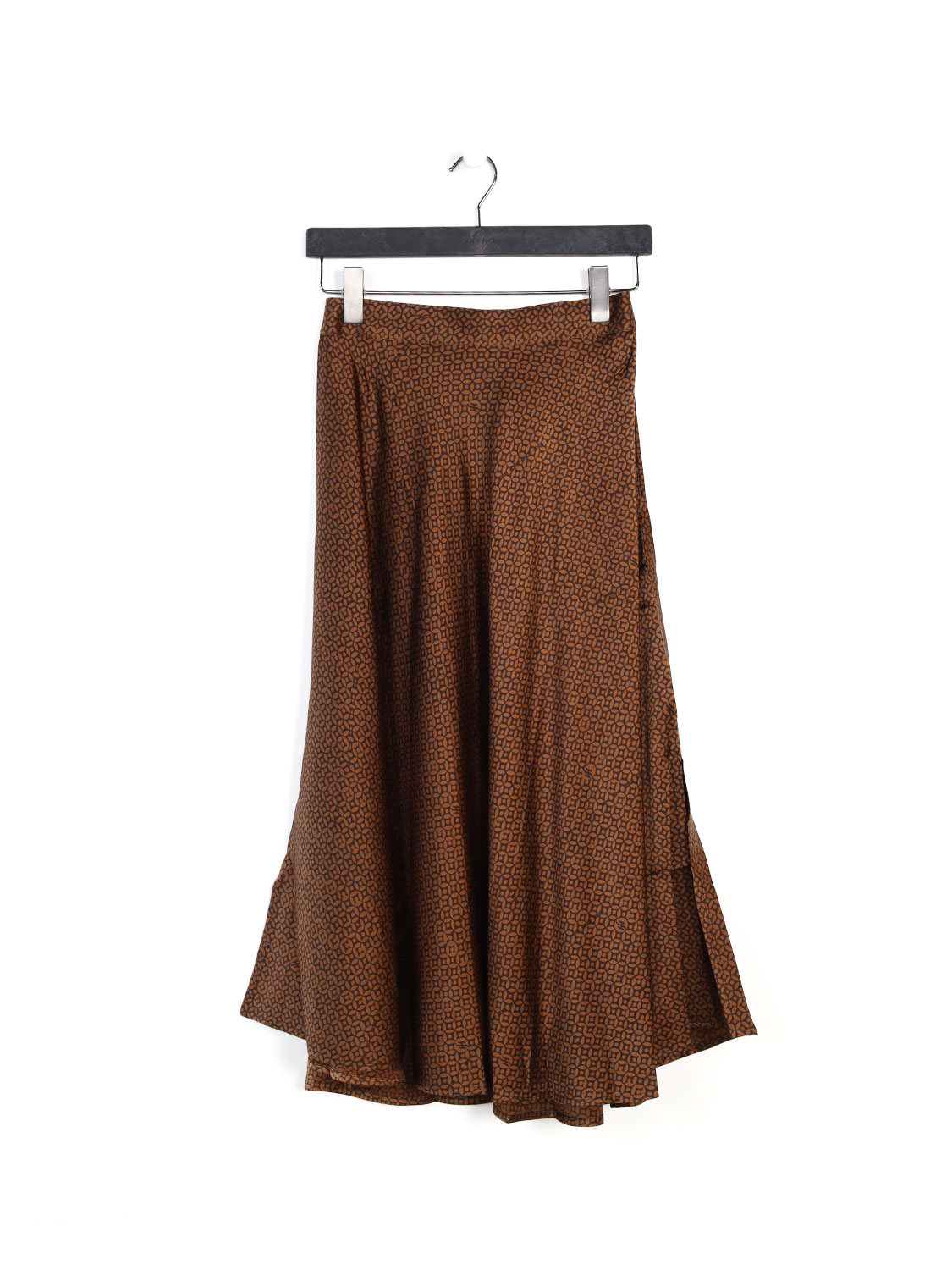 Silk midi skirt 