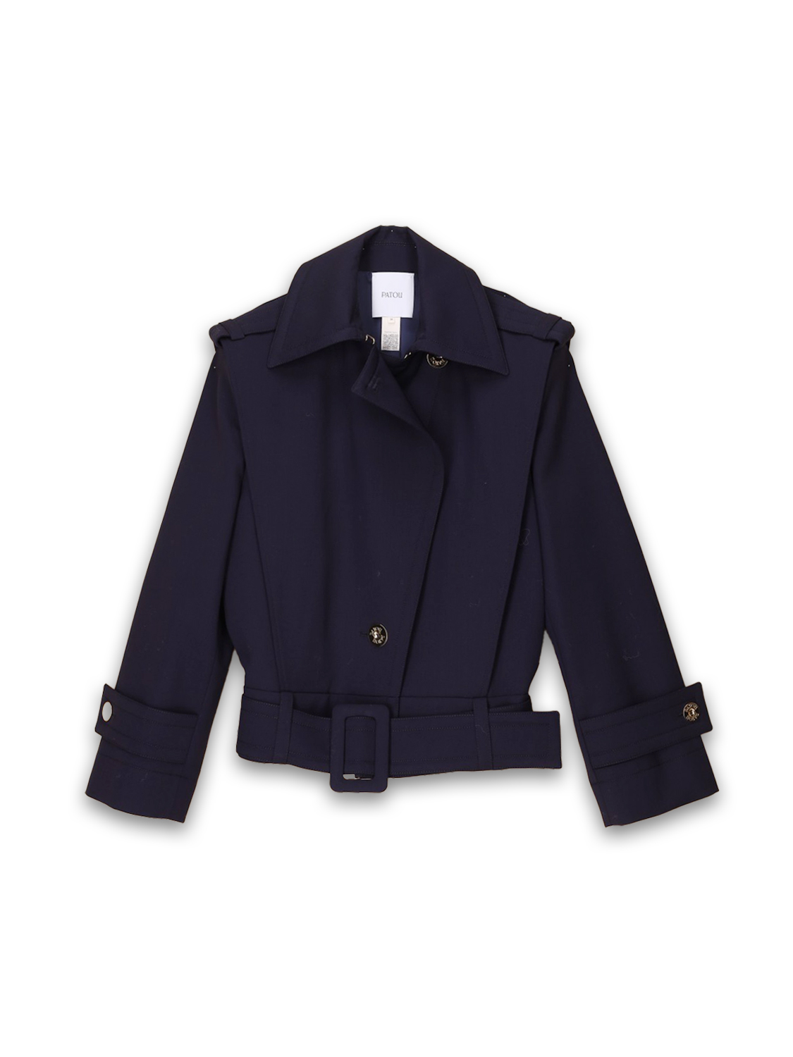 Patou Volume short trench jacket  marine 34