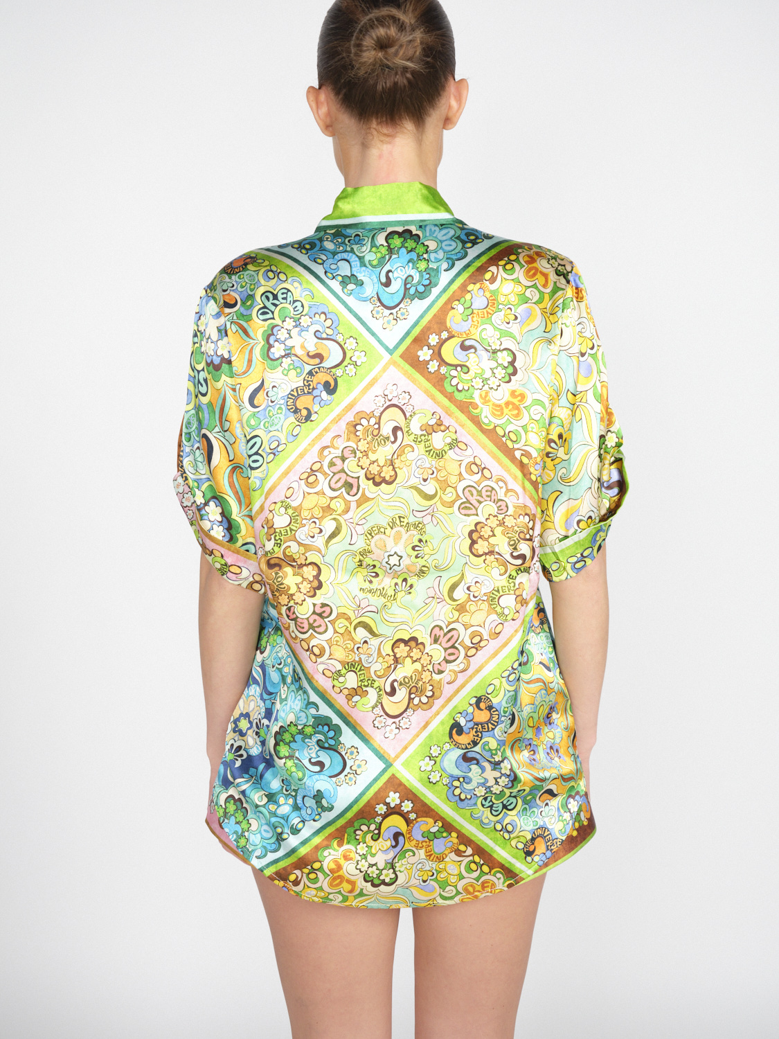 Alemais Dreamer Shirt – Kurzärmelige Bluse mit floralem Print 	  mehrfarbig 36