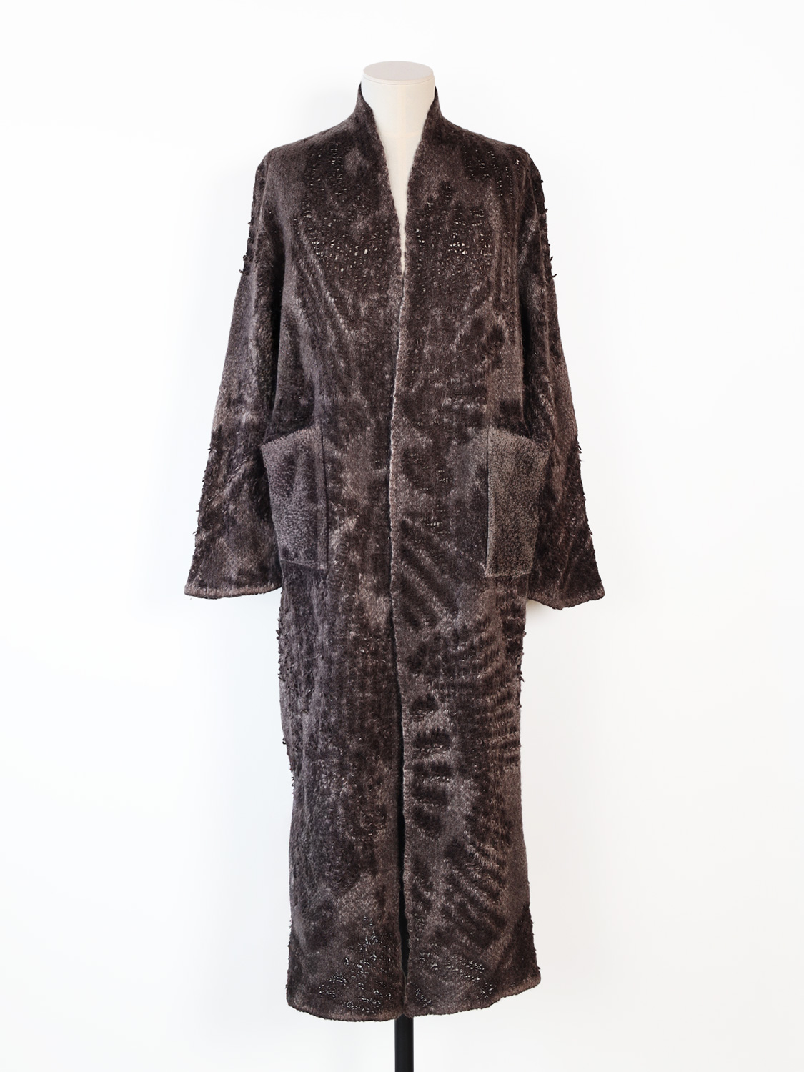 Lange Strickjacke aus Cashmere-Mix 