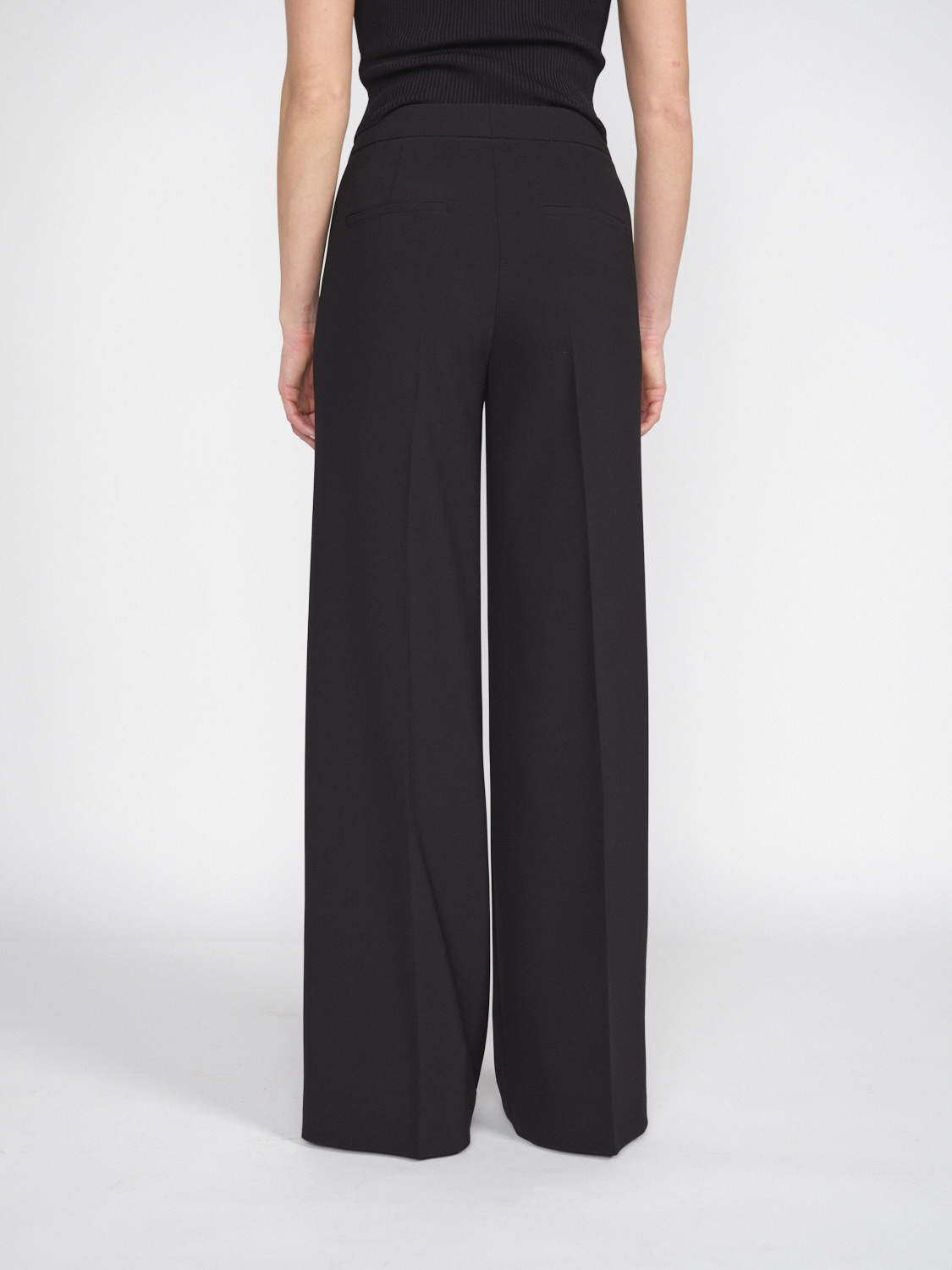 Seductive Bridget - Stretchy trousers with gold button details  black 34