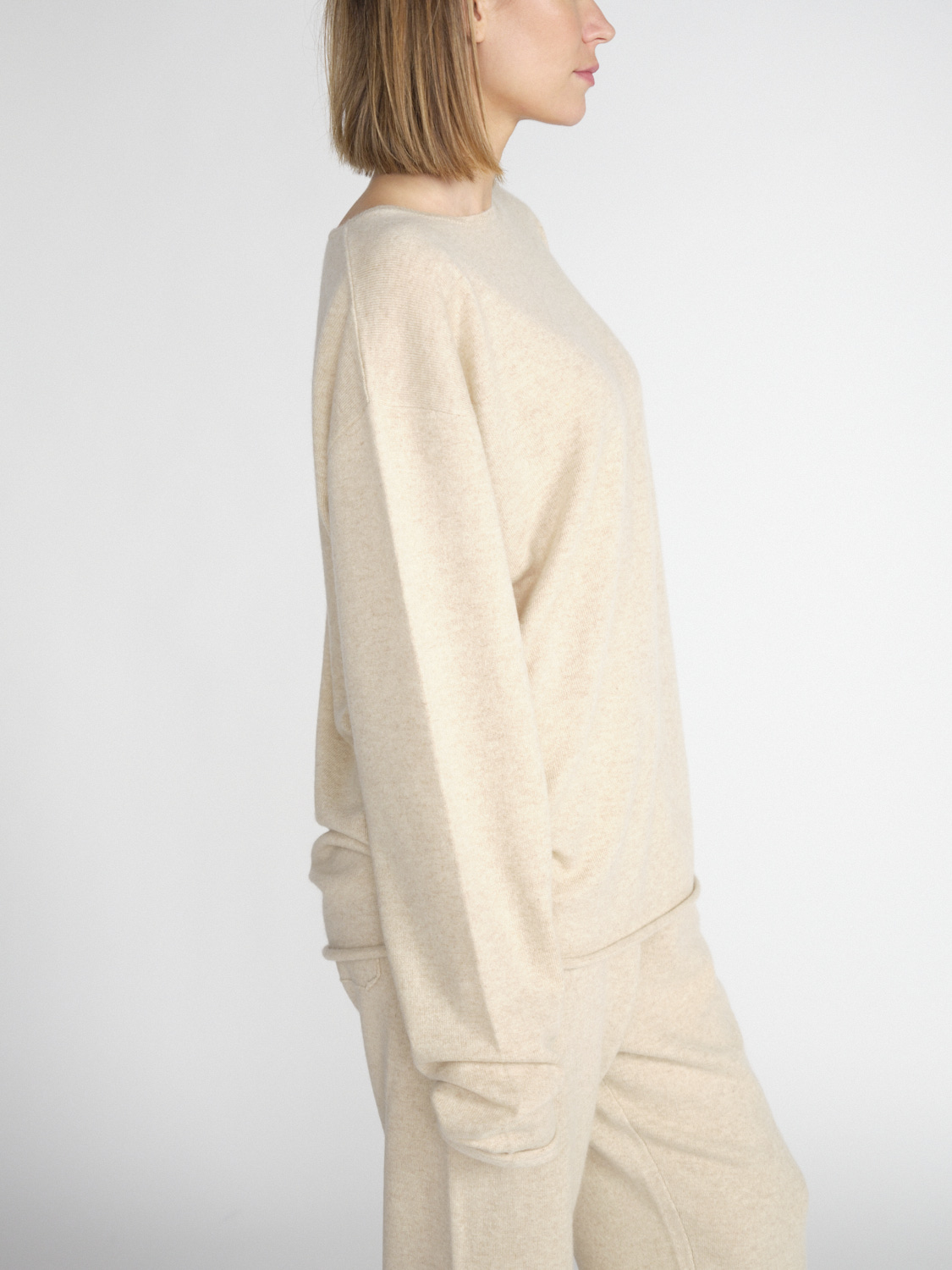 Extreme Cashmere N° 314 Pisces - Maglia leggera in cashmere   beige Taglia unica