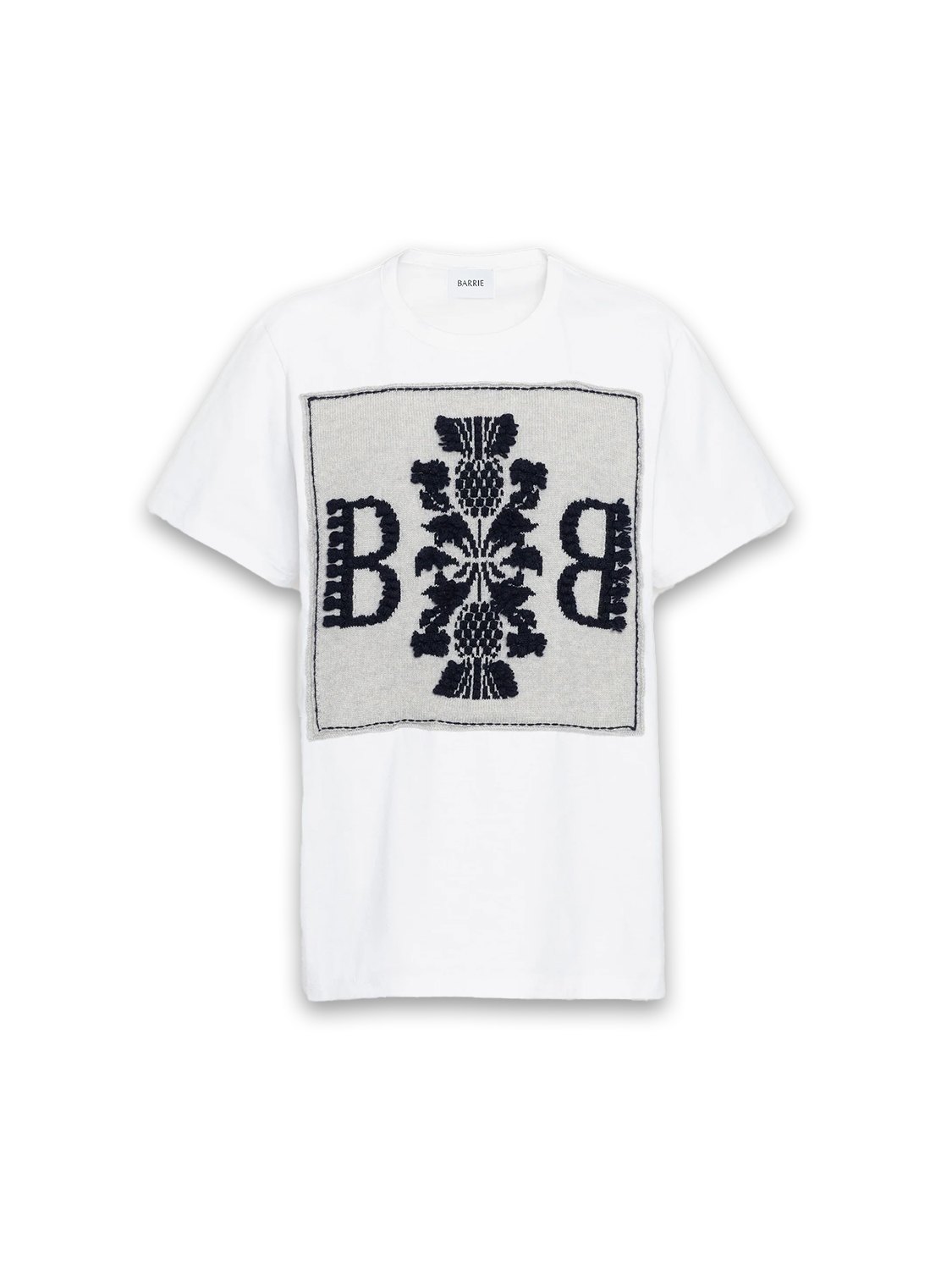 Barrie Thistle Logo – Shirt mit Cashmere Applikationen marine XS