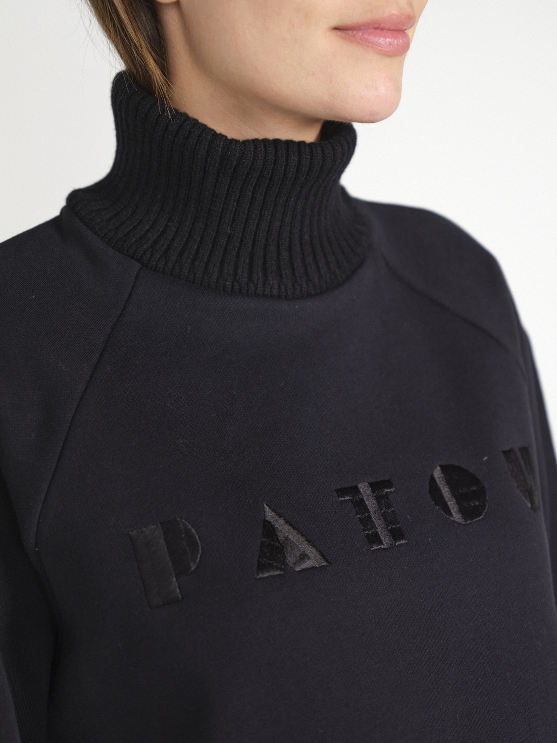 Patou Sweatshirt aus Baumwolle   schwarz M