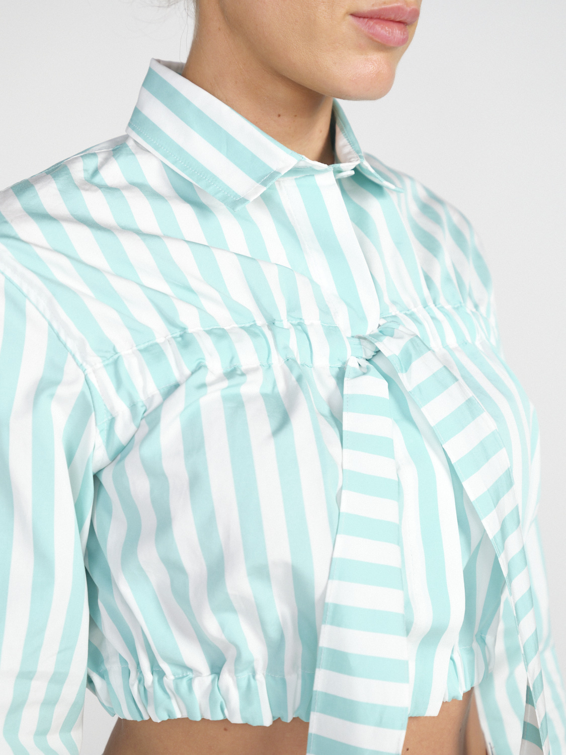 Patou Camicia con fiocco - Camicetta in cotone con fiocco mint 38