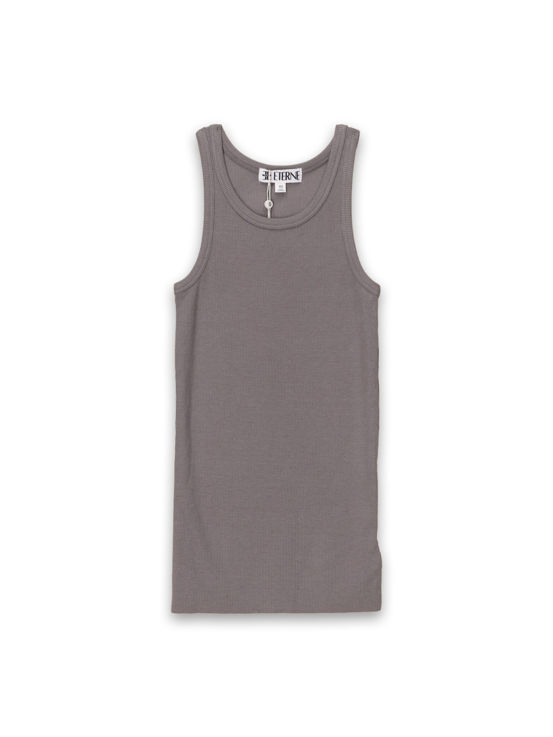 Eterne Rippenstrick Tank Top aus Baumwoll-Mix   marrón XS