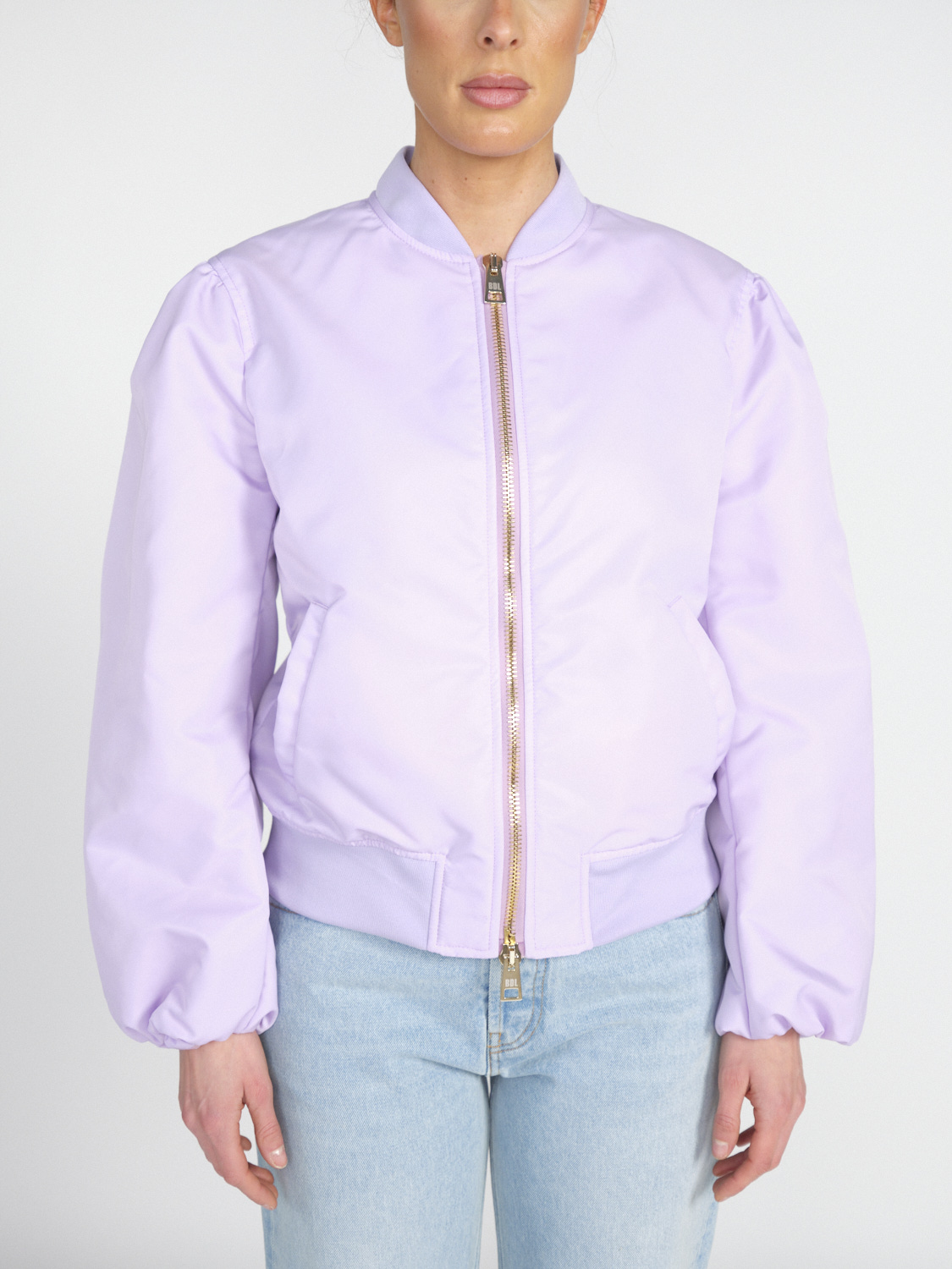 Bazar Deluxe Classic bomber jacket made from tech fabric  lila XS/S