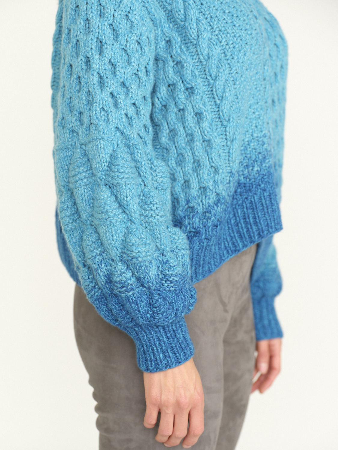 Letanne Marnie – Oversized Cashmere Pullover 	  blau One Size