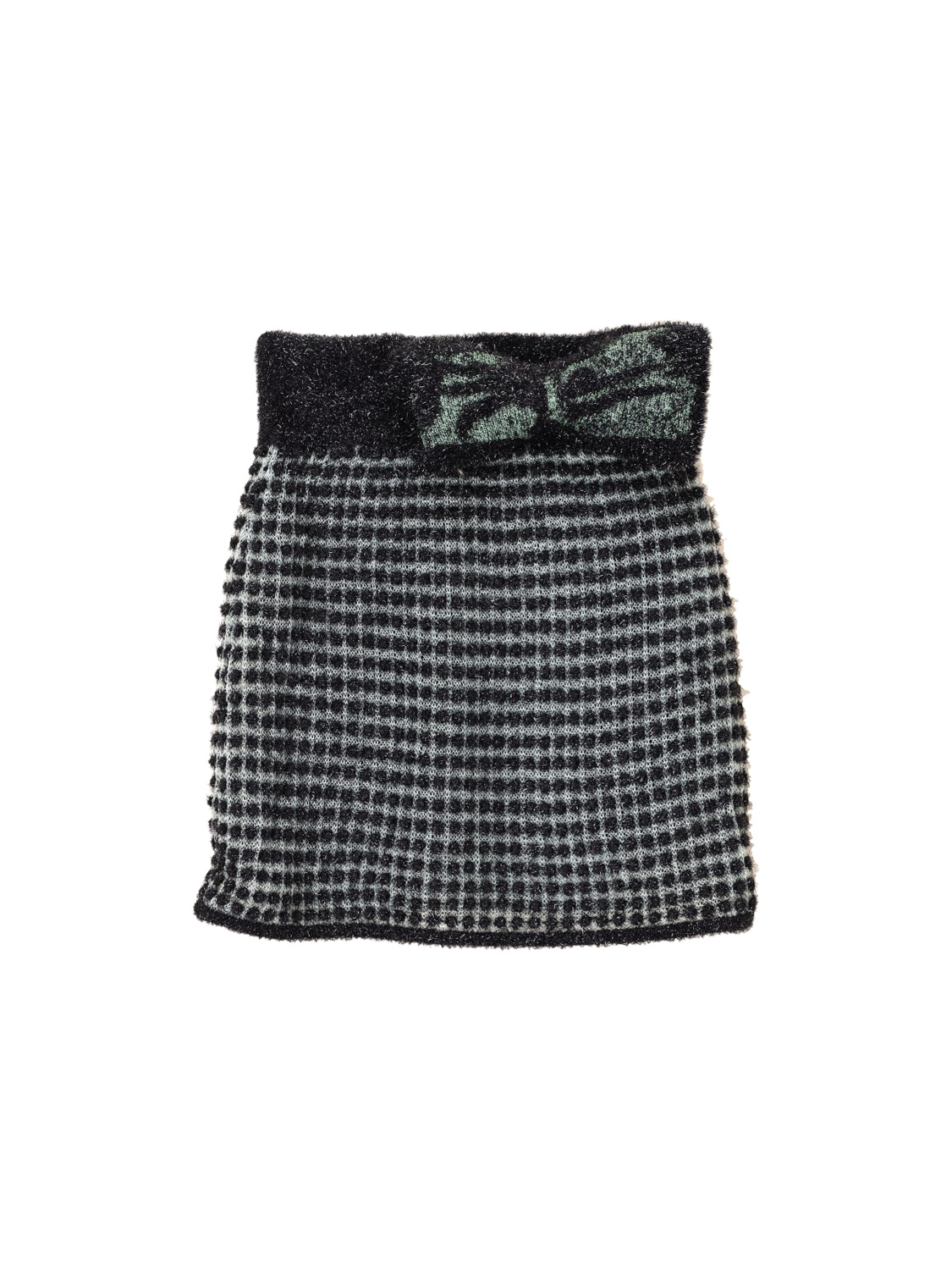 Cassia – knitwear mini skirt with lurex 