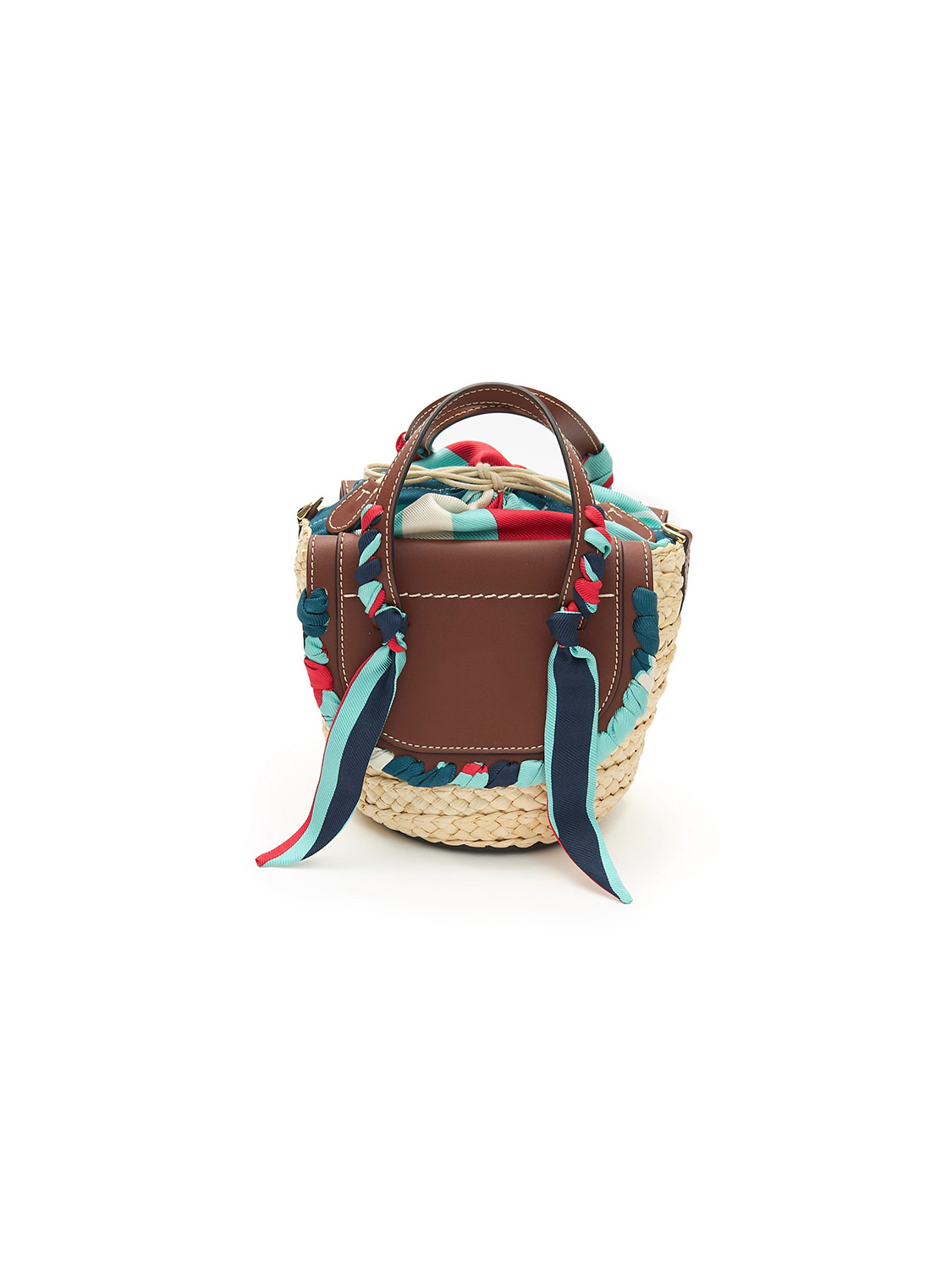 Cuba Lab Habanera Silk – Skydream – Woven and leather bag  brown One Size