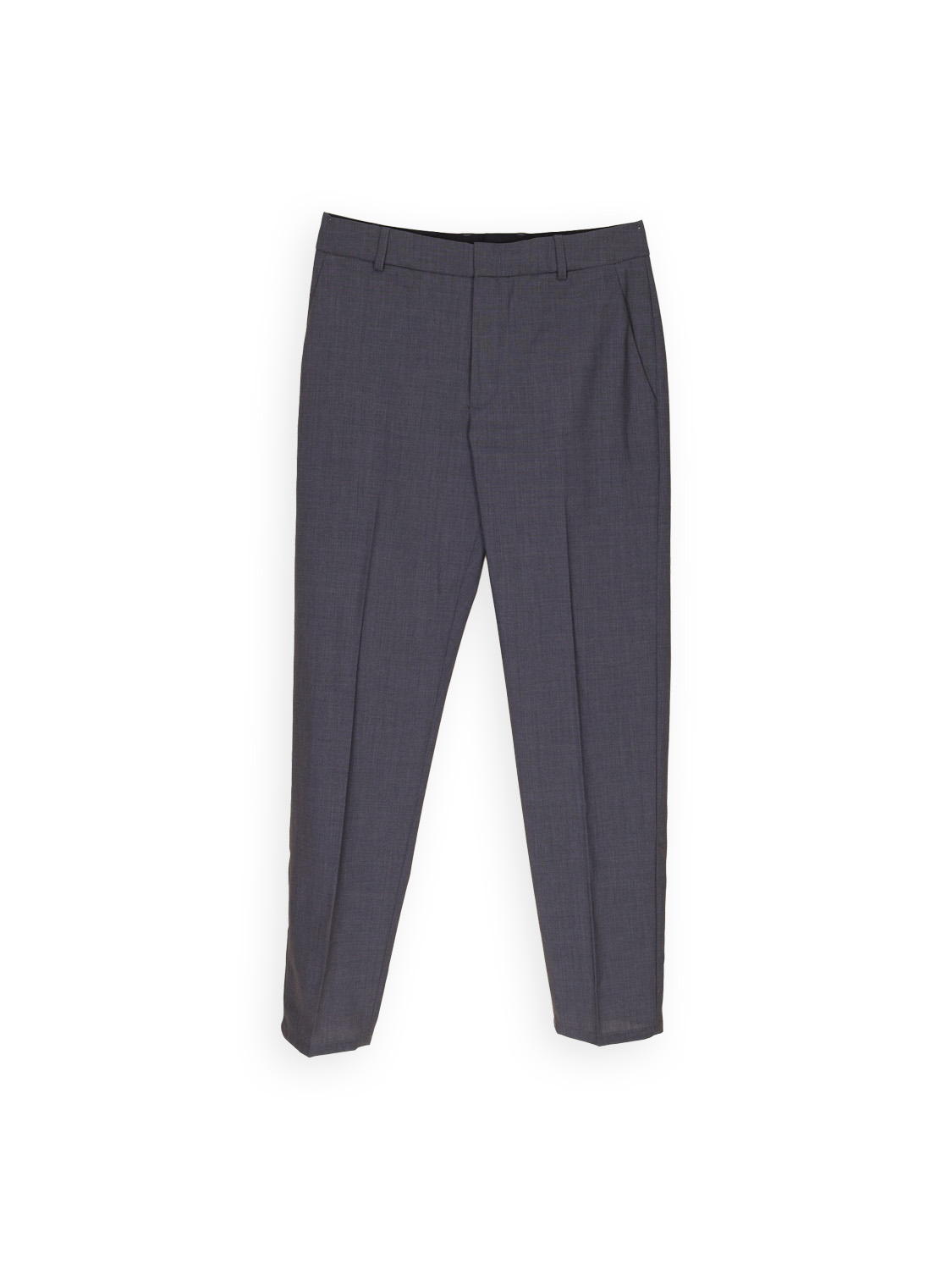 Pantalon à plis en laine vierge