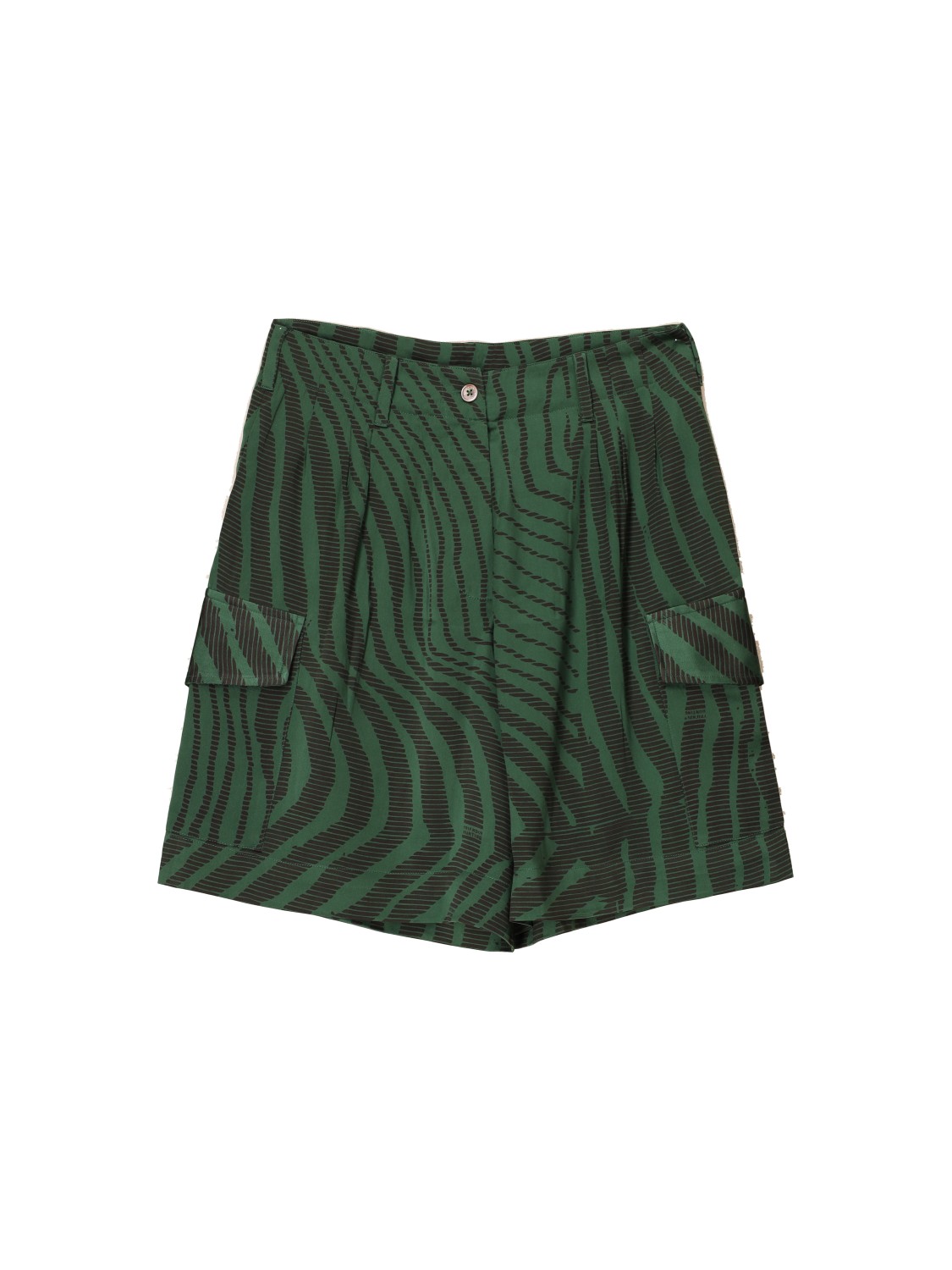 Famosa Okapi – cargo style silk shorts 