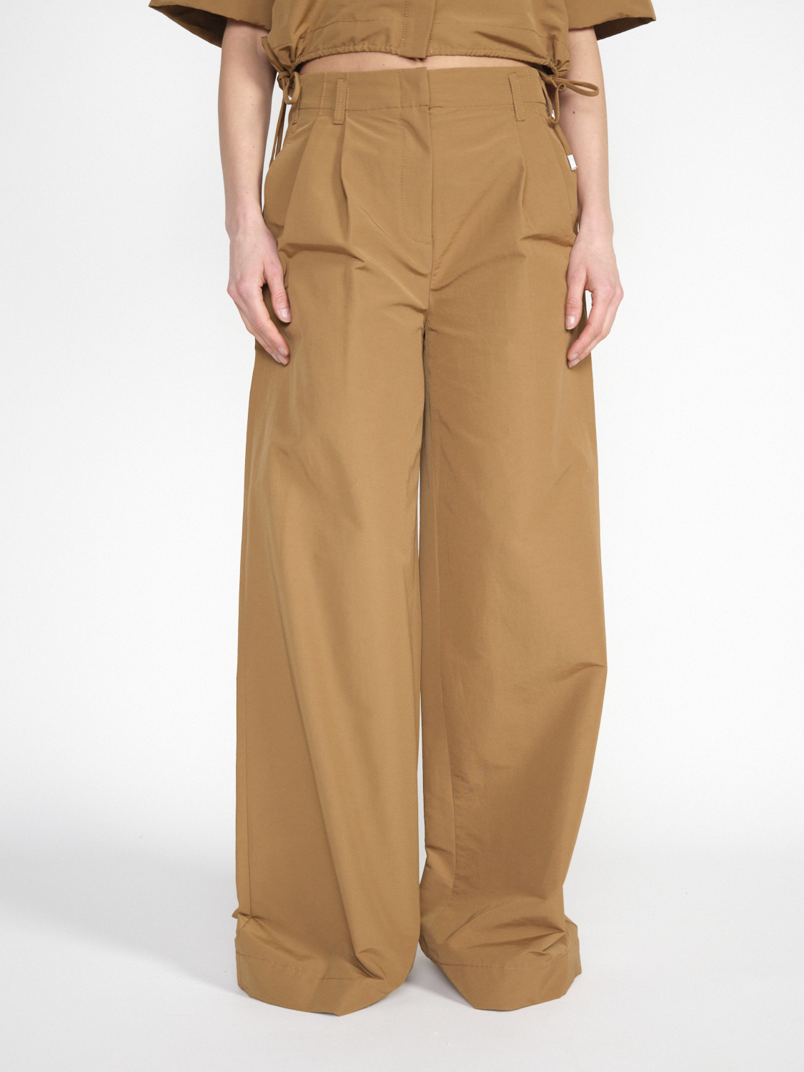 Simkhai Leroy – trousers with wide-leg silhouette  beige 36