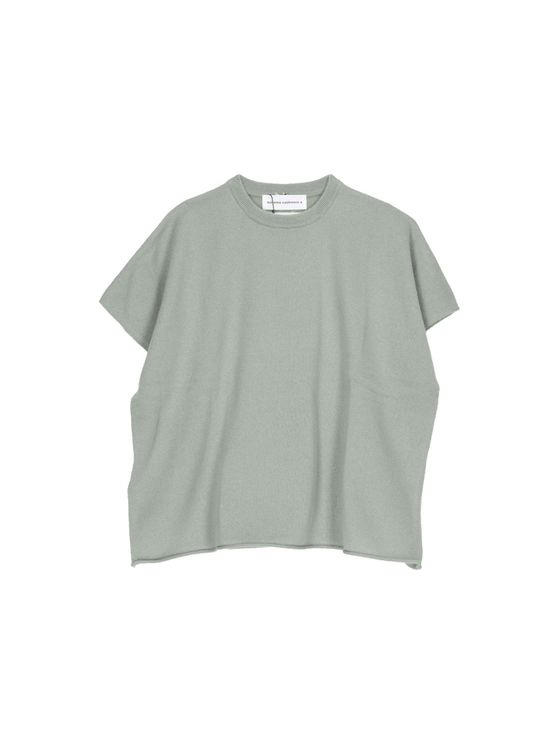 Extreme Cashmere Alma – Sleeveless oversized shirt made of cashmere  hellgrün One Size