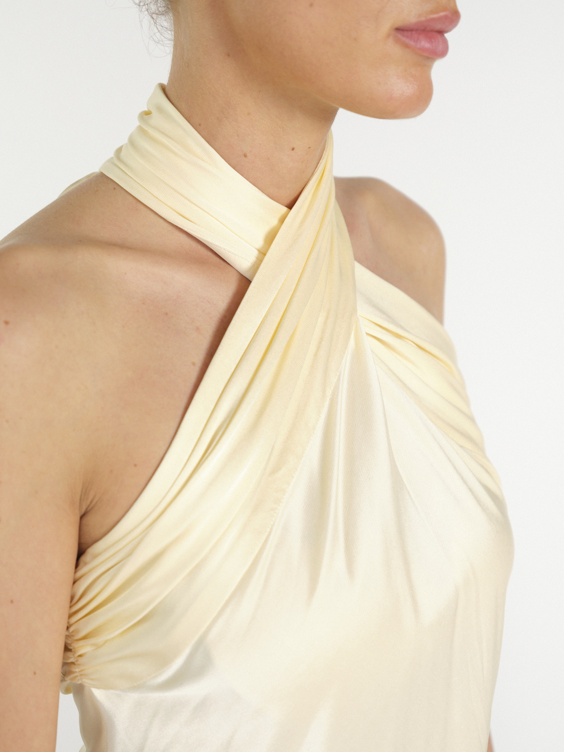 rabanne Neckholder Top mit Fransen-Details   creme 36