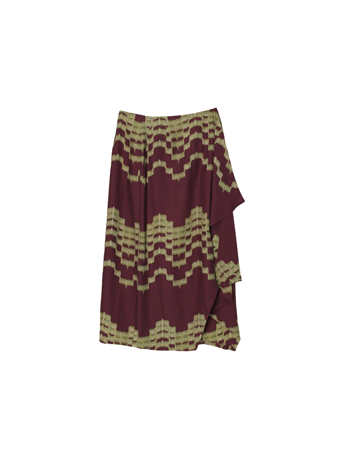 Odeeh Rock mit graphischen Print   36 bordeaux