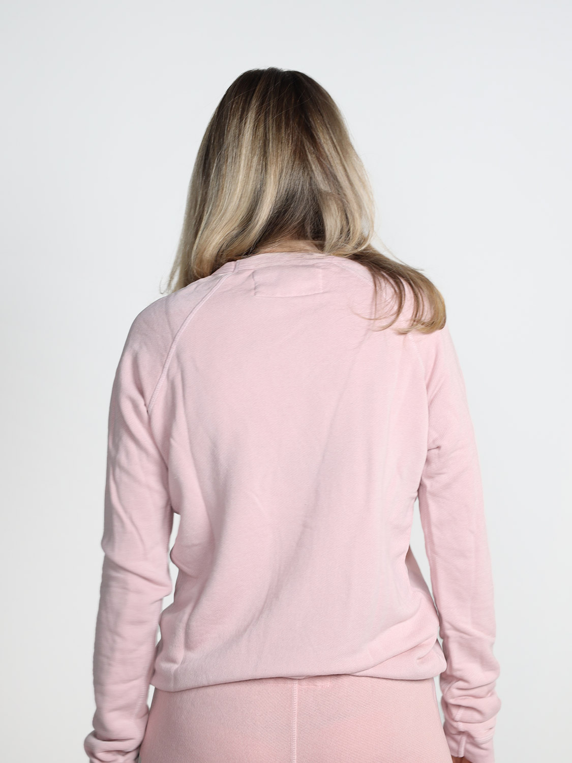 Free City Superfluff – Pullover aus Baumwoll-Mix   rosa XS