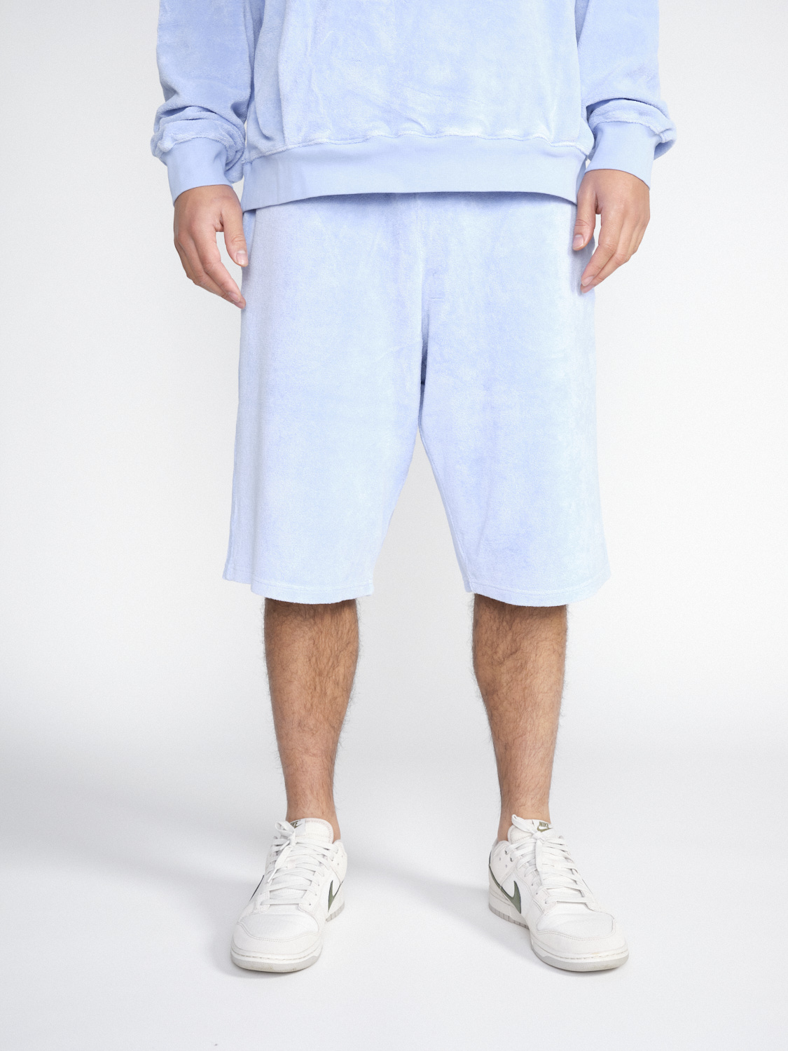 Martine Rose Classic terrycloth shorts in cotton blend  blue XS