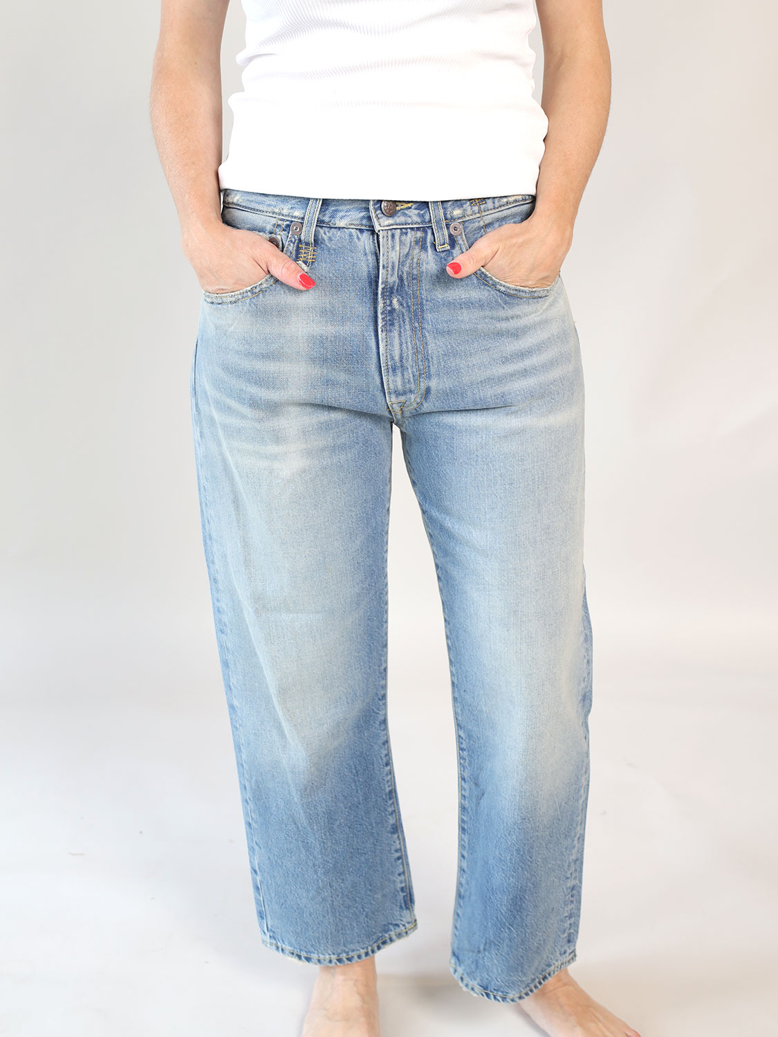R13 X-Boyfriend – Jeans aus Baumwolle blau 24