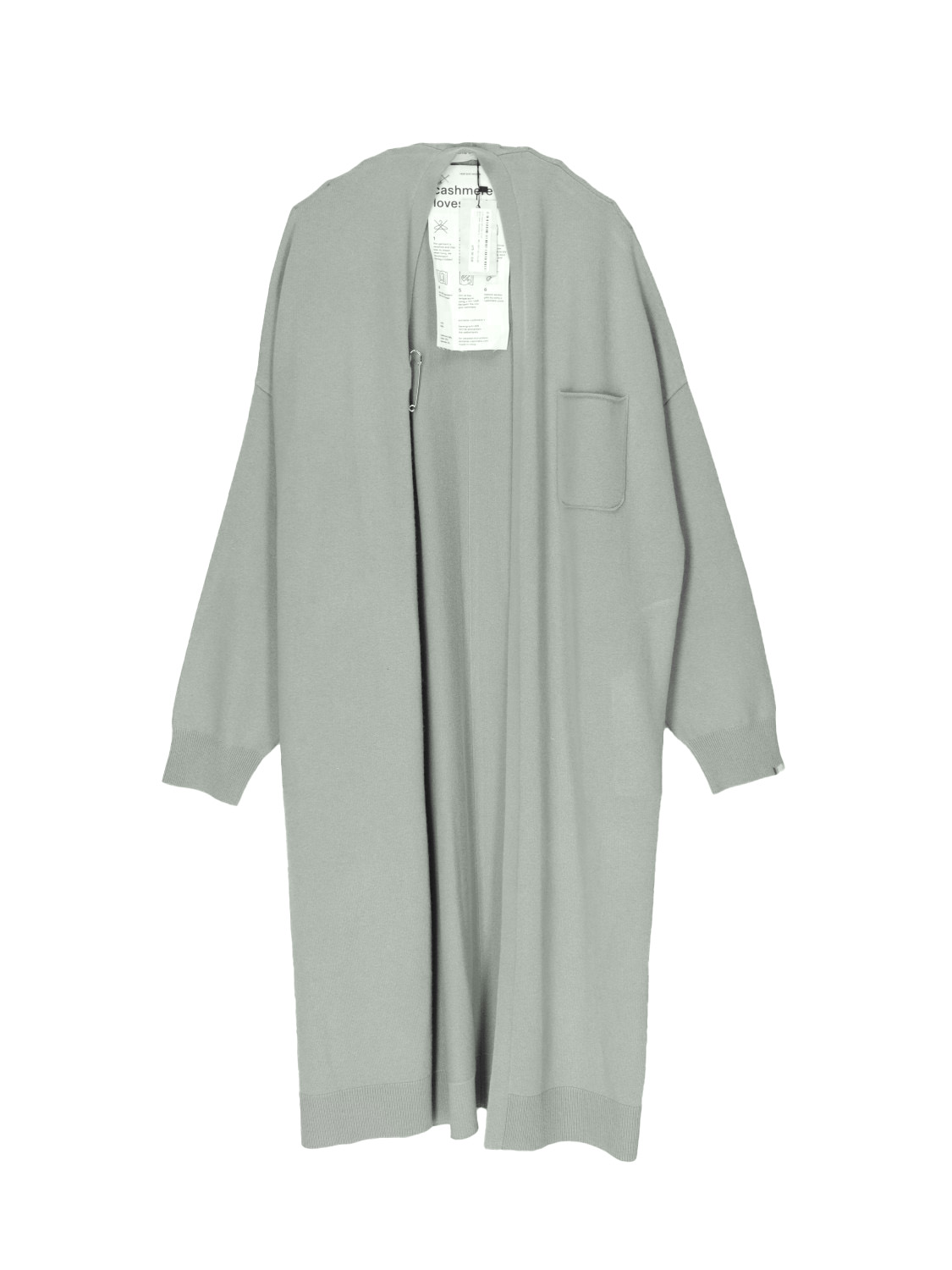 Extreme Cashmere Koto – long cashmere cardigan  hellgrün One Size