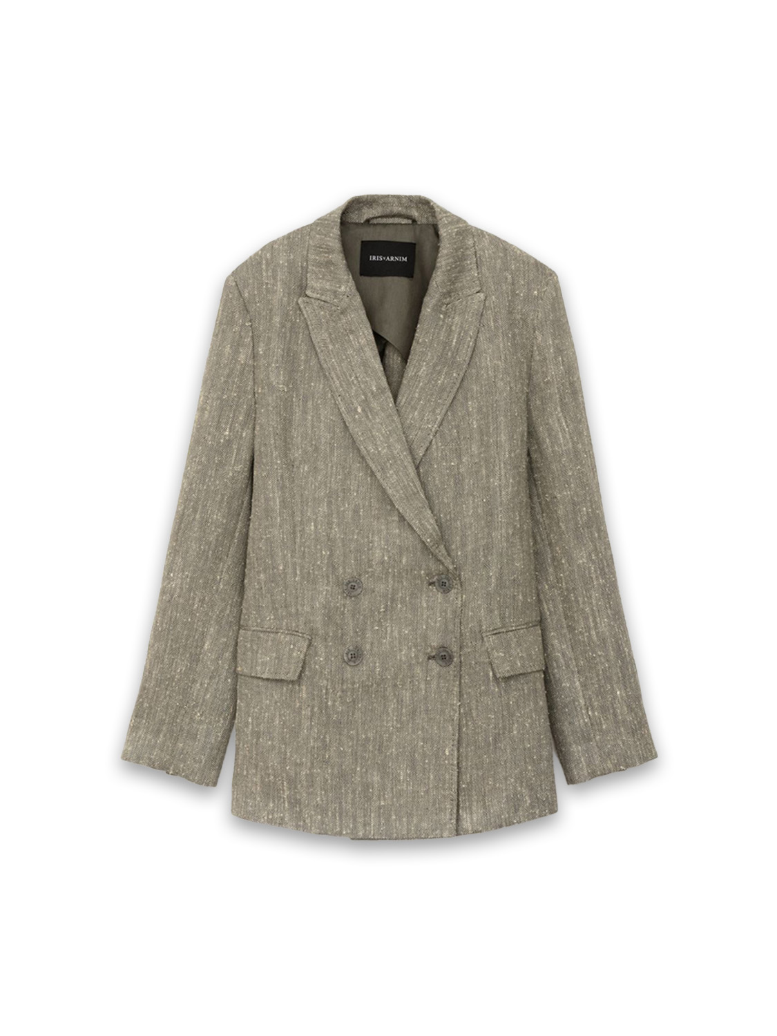 Iris von Arnim Summer – Blazer aus Leinen-Seiden-Mix   caqui 36