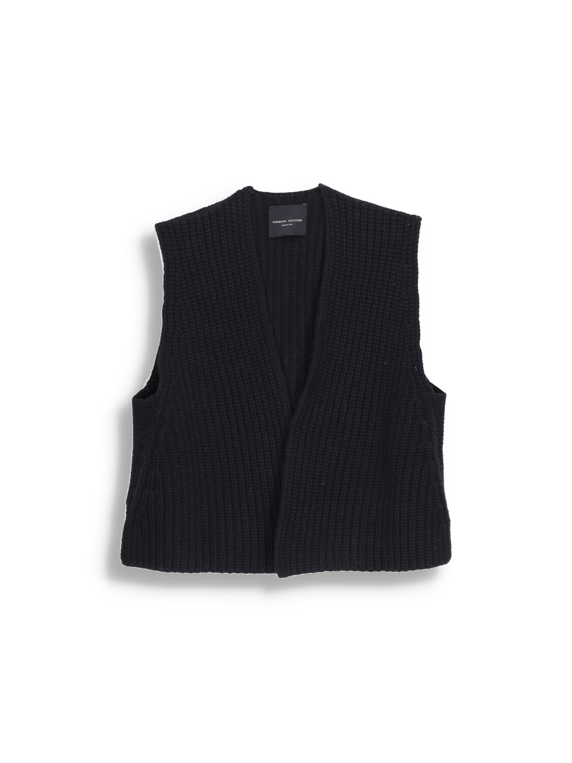 Gilet - Short cut knitted merino wool vest