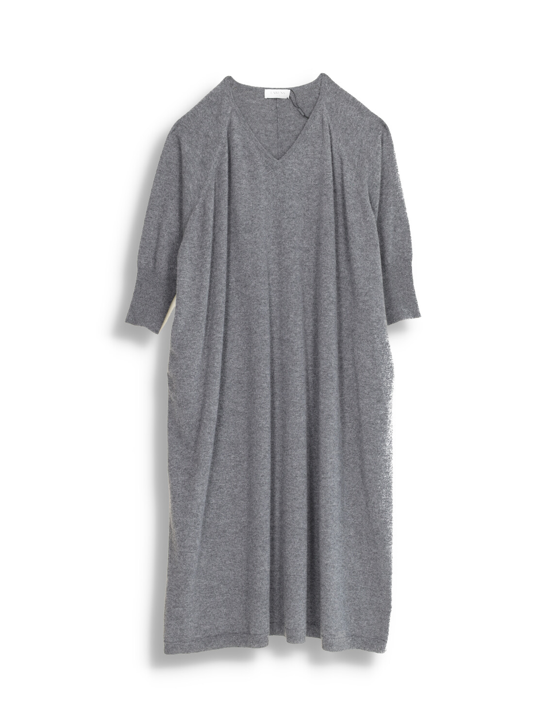 Cashmere Oversized V-Neck Midi Dress
