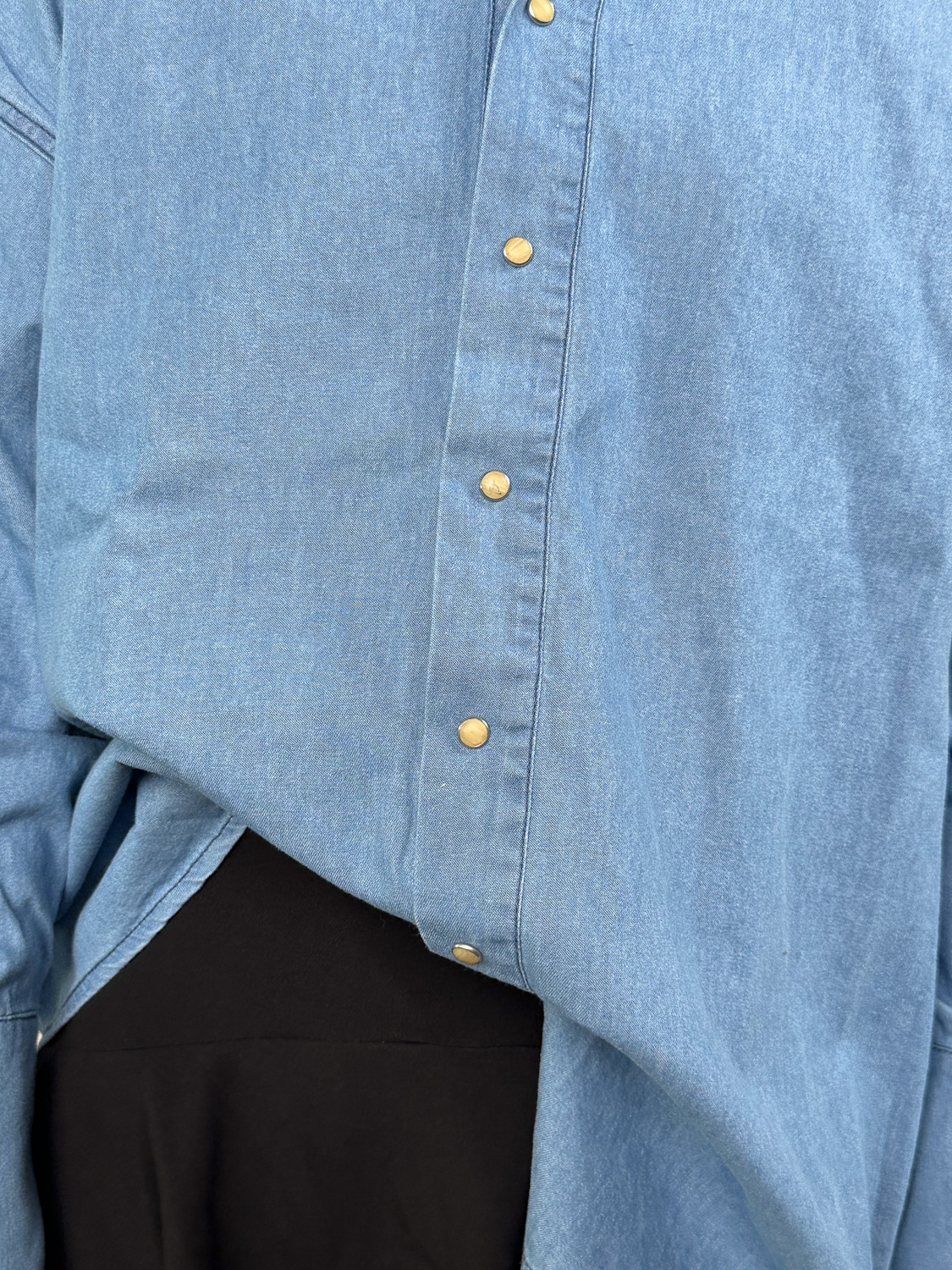 Halfboy Overshirt - Jeanshemd aus Baumwolle   hellblau S