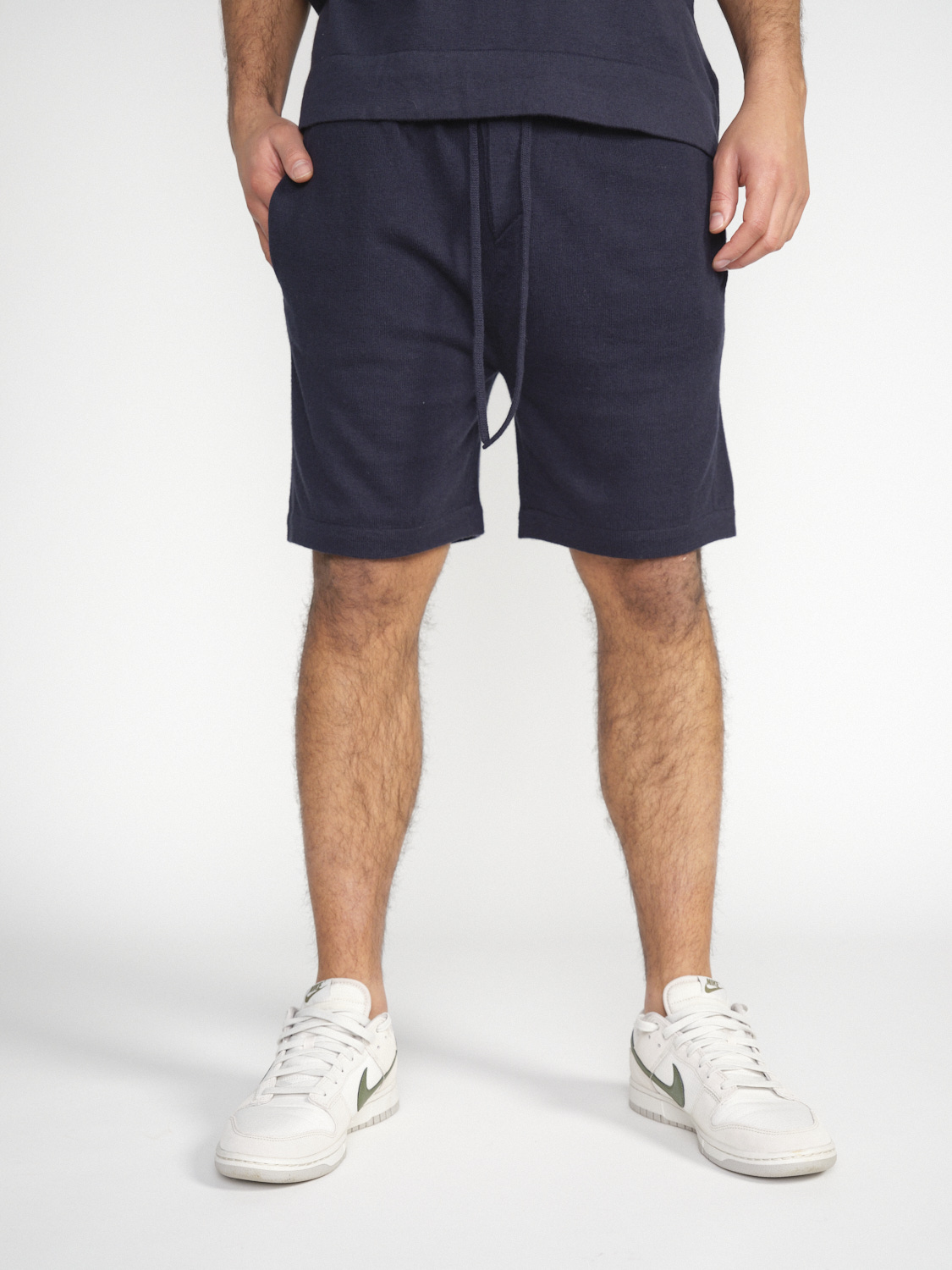 friendly hunting CC Hove -  Shorts made from a cotton-cashmere blend  marine L