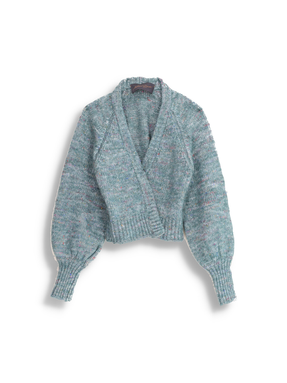 Antonia Zander Clodina - Cardigan oversized en coton et laine mérinos grün XS