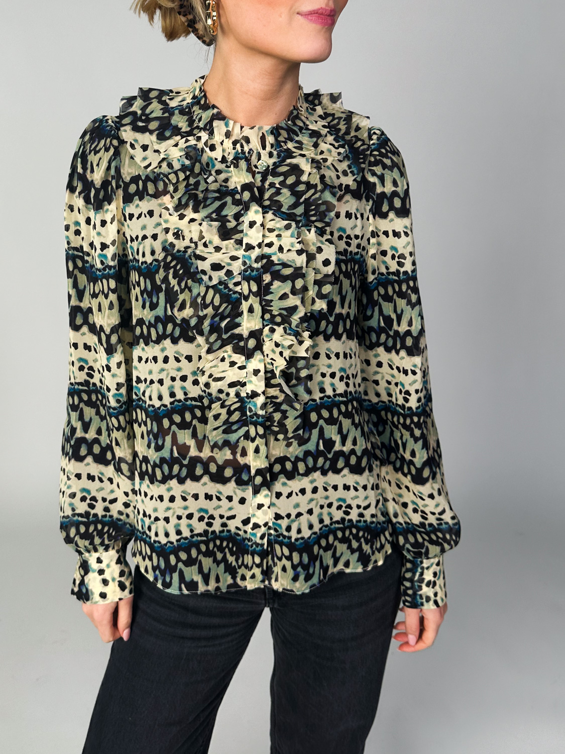 Ulla Johnson Clio – blouse with a playful pattern 36 mehrfarbig Ulla Johnson Clio – blouse with a playful pattern 36 mehrfarbig