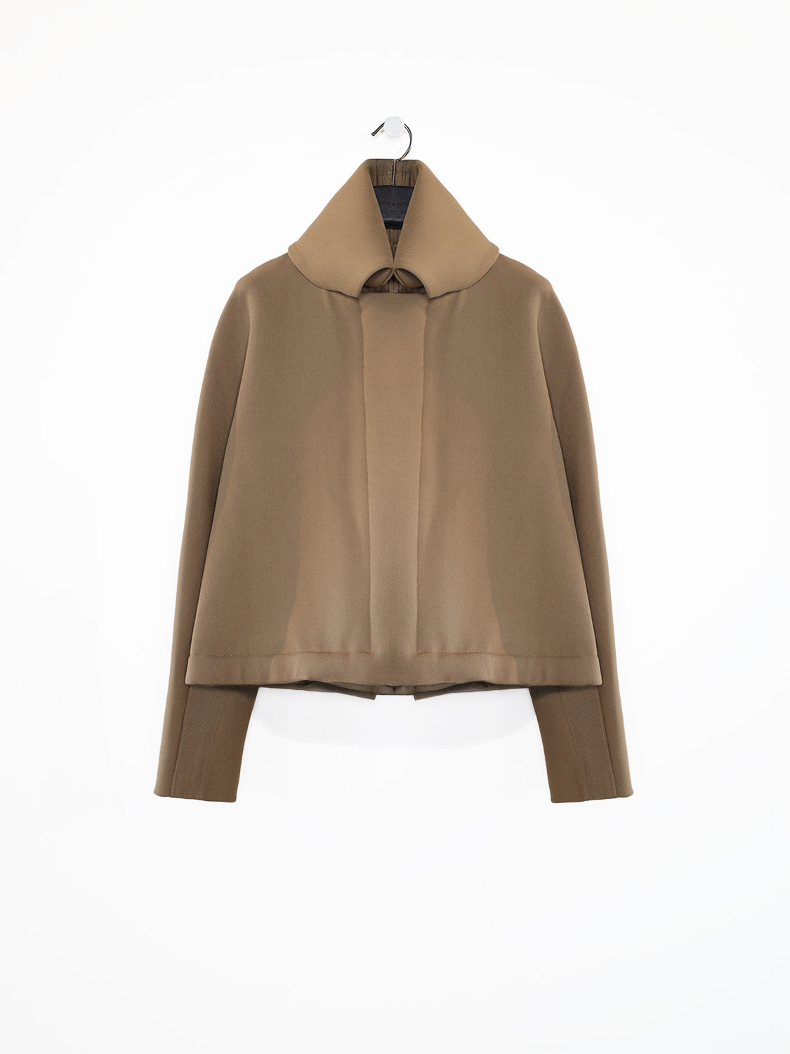 Victoria Beckham Oversize Roll Neck Bomber  camel 38