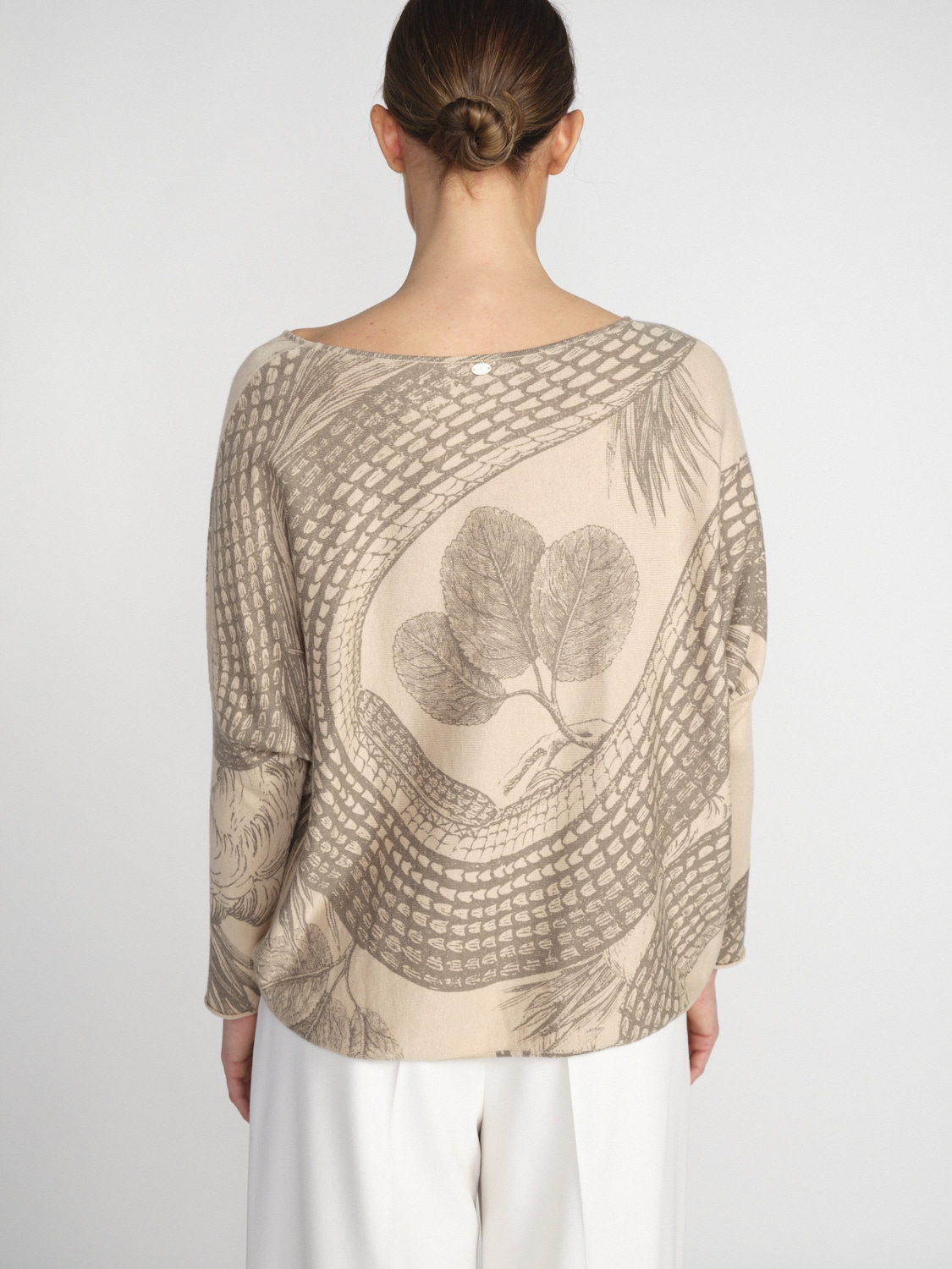 friendly hunting Imara Brighton - Maglia leggera in misto cotone e cachemire  beige XS