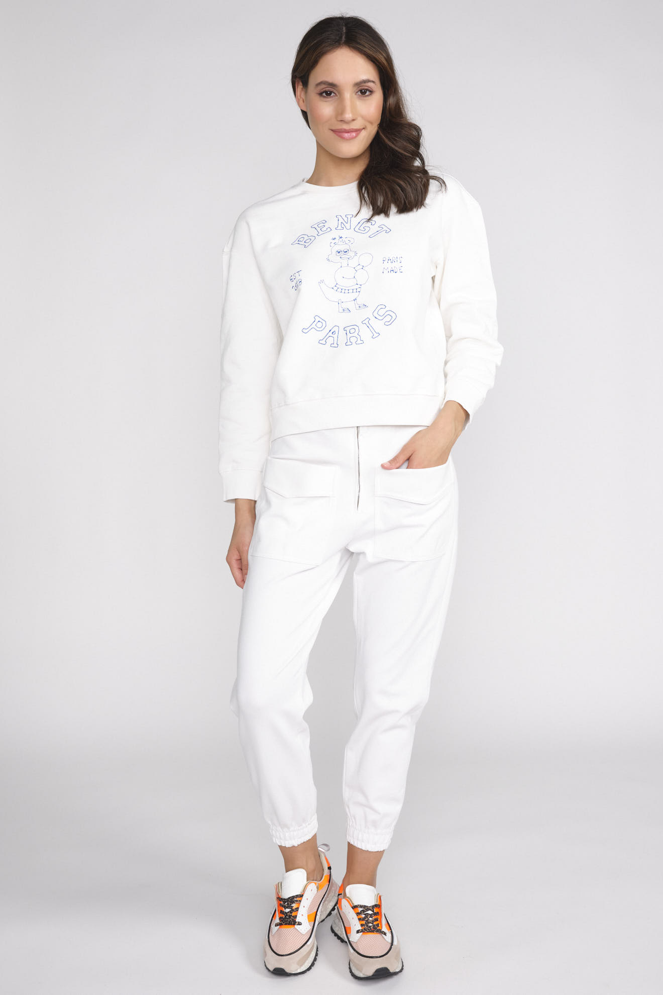 BENGT PARIS Boxer – Sweatshirt mit Stickerei aus Baumwolle - Style it