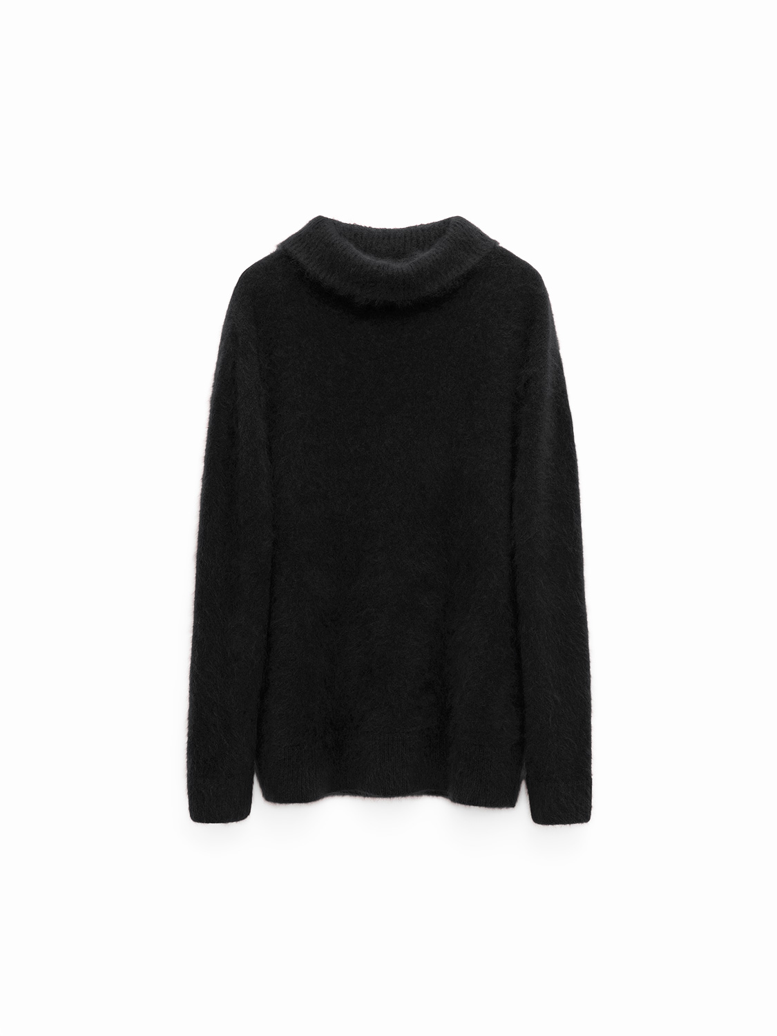 Merino and cashmere turtleneck sweater