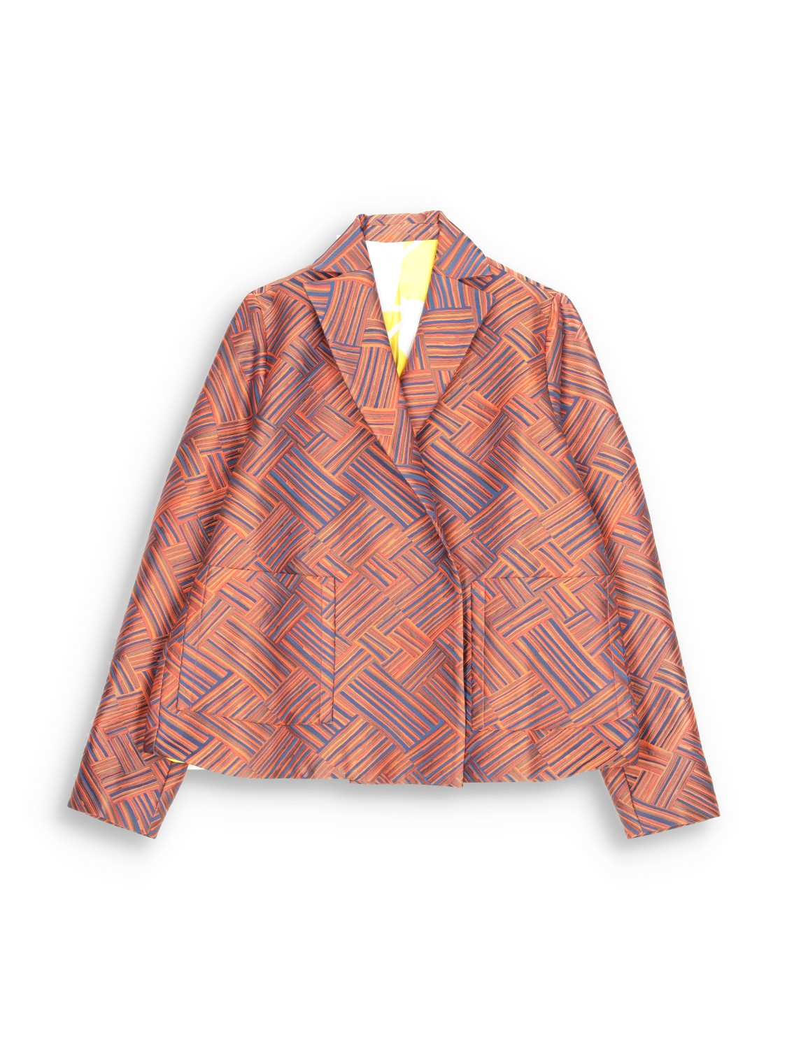 Cecilia - Short jacket with multicolored print 