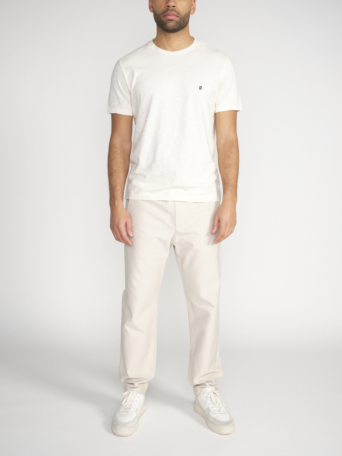 Dondup Lightweight cotton T-shirt  creme L