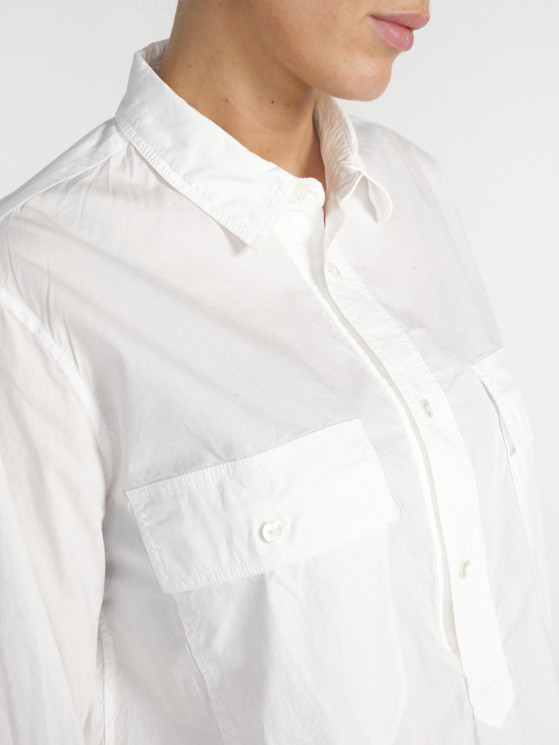 Nili Lotan Camicia Shae - Camicetta oversize in cotone   bianco S