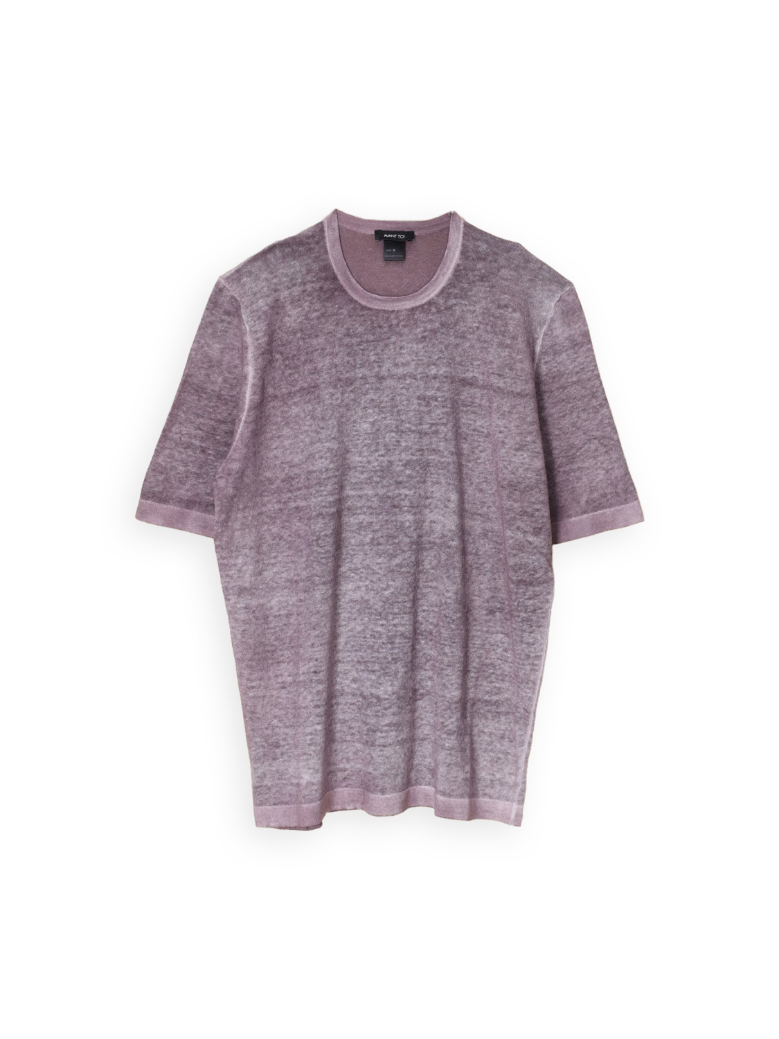 Avant Toi Kurzarm Shirt aus aus Leinen-Baumwoll-Mix lila L